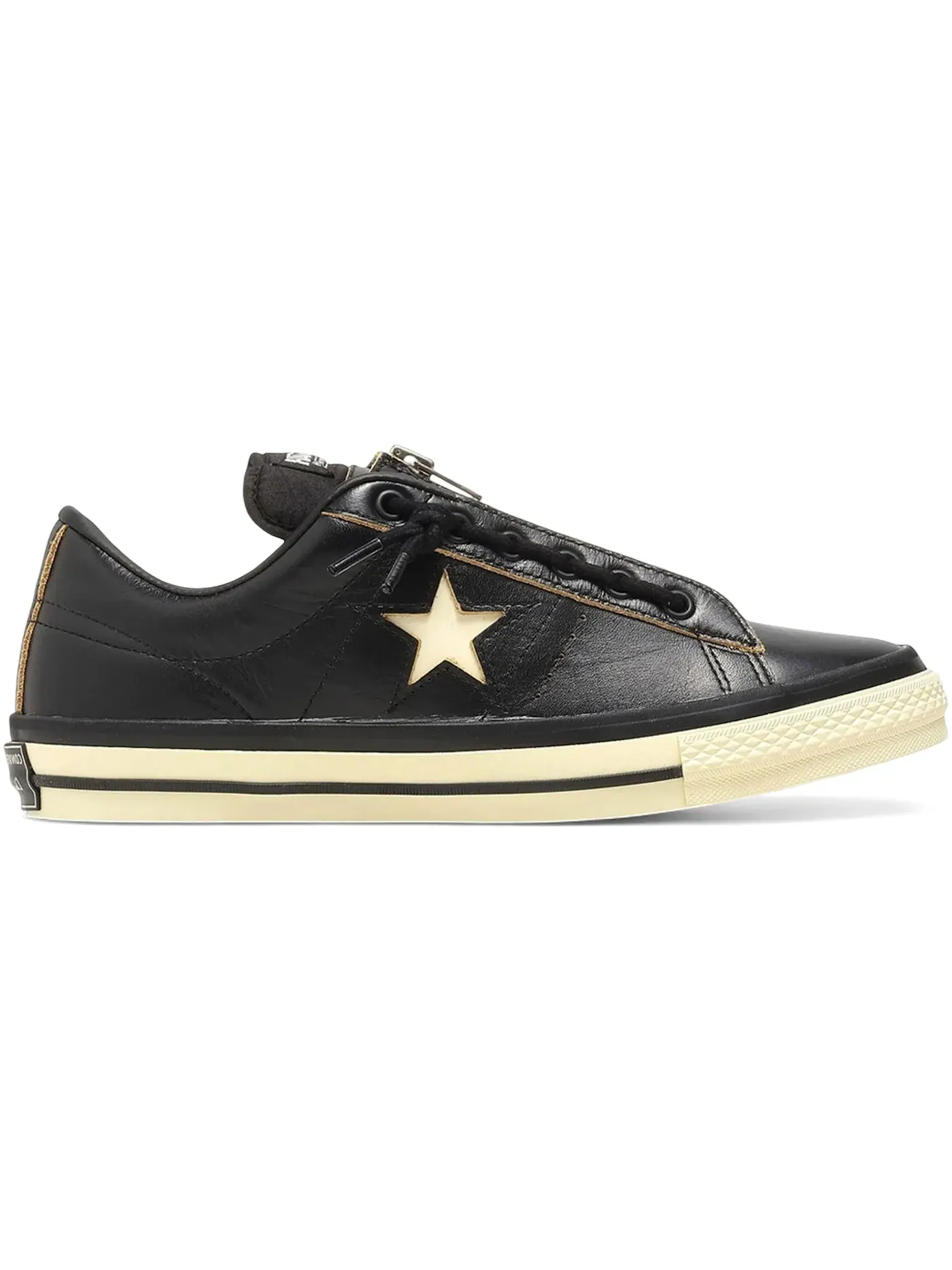 Мужские кроссовки на молнии Converse One Star Zip — изображение 1 из 1, черный/белый