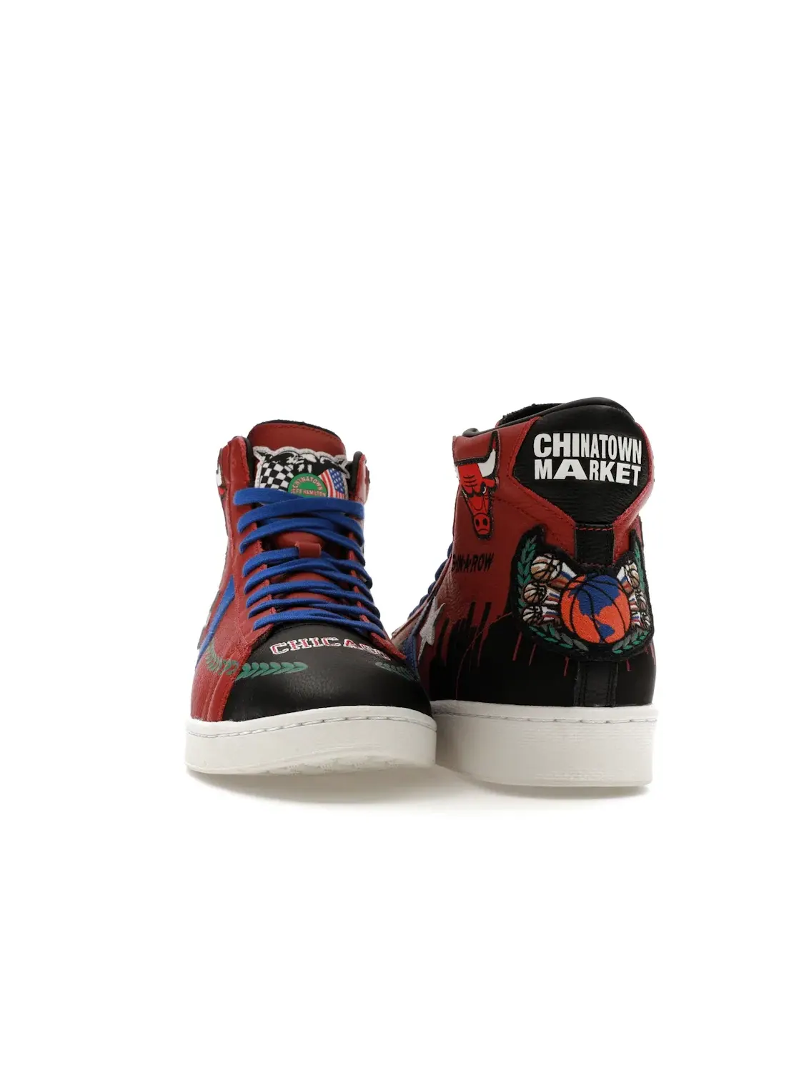 Мужские кроссовки Lifestyle Converse Pro Leather — изображение 2 из 4, красный/черный