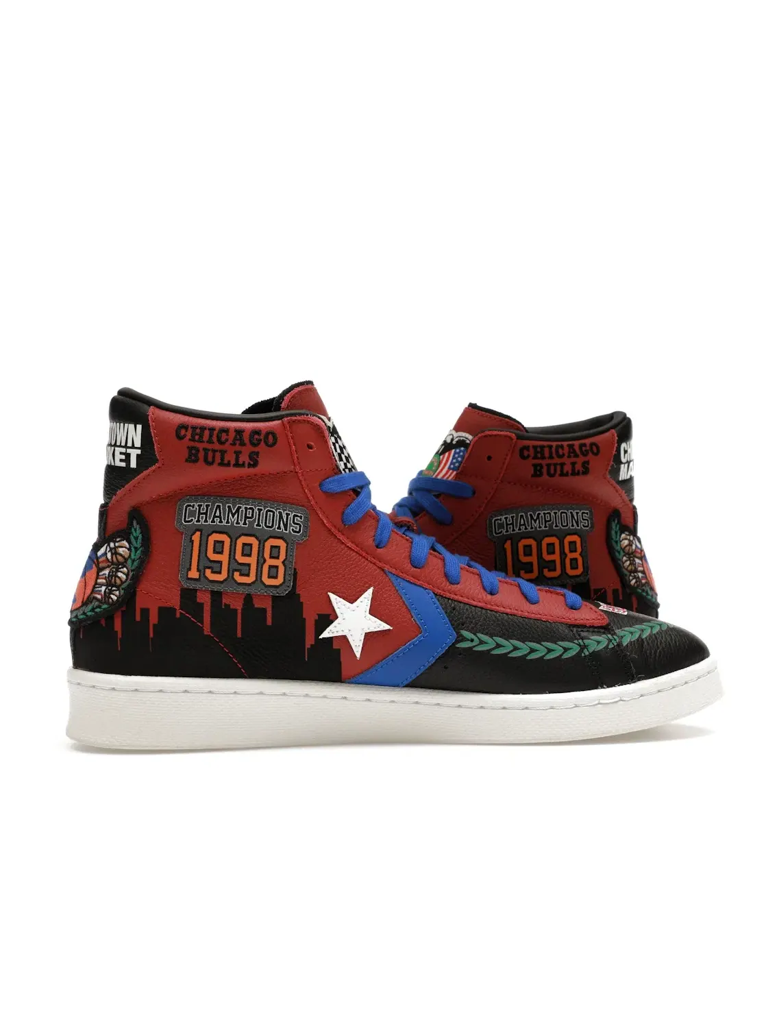 Мужские кроссовки Lifestyle Converse Pro Leather — изображение 3 из 4, красный/черный