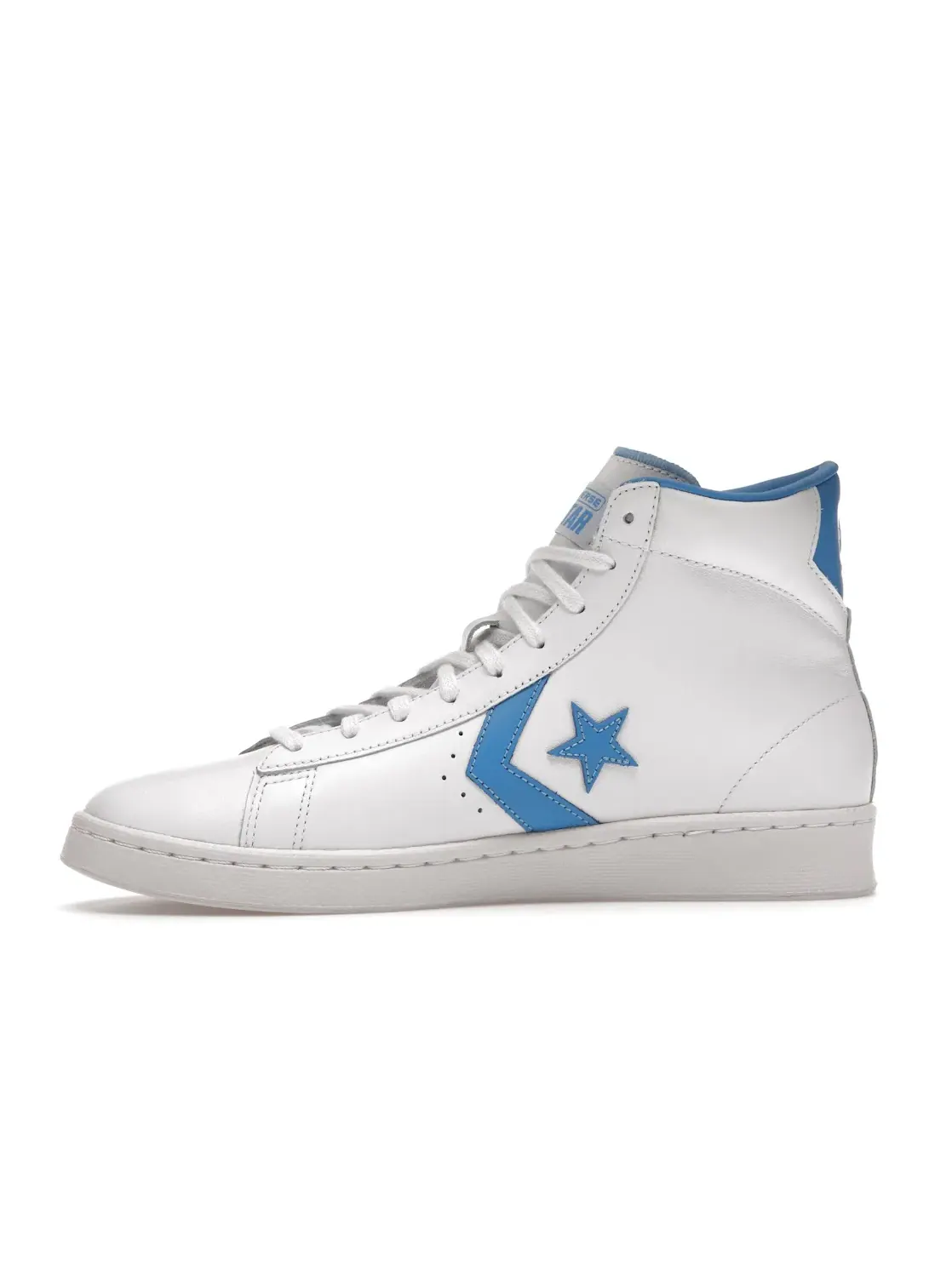 Мужские кроссовки кожаные Converse Pro Leather Hi — изображение 3 из 4, белый/синий-белый