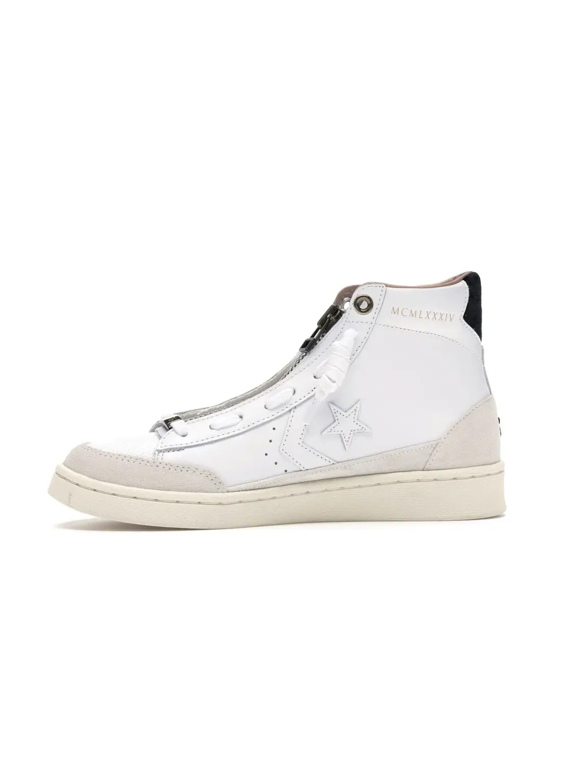 Мужские кроссовки с высоким верхом Converse Pro Leather Converse — изображение 3 из 4, белый/черный