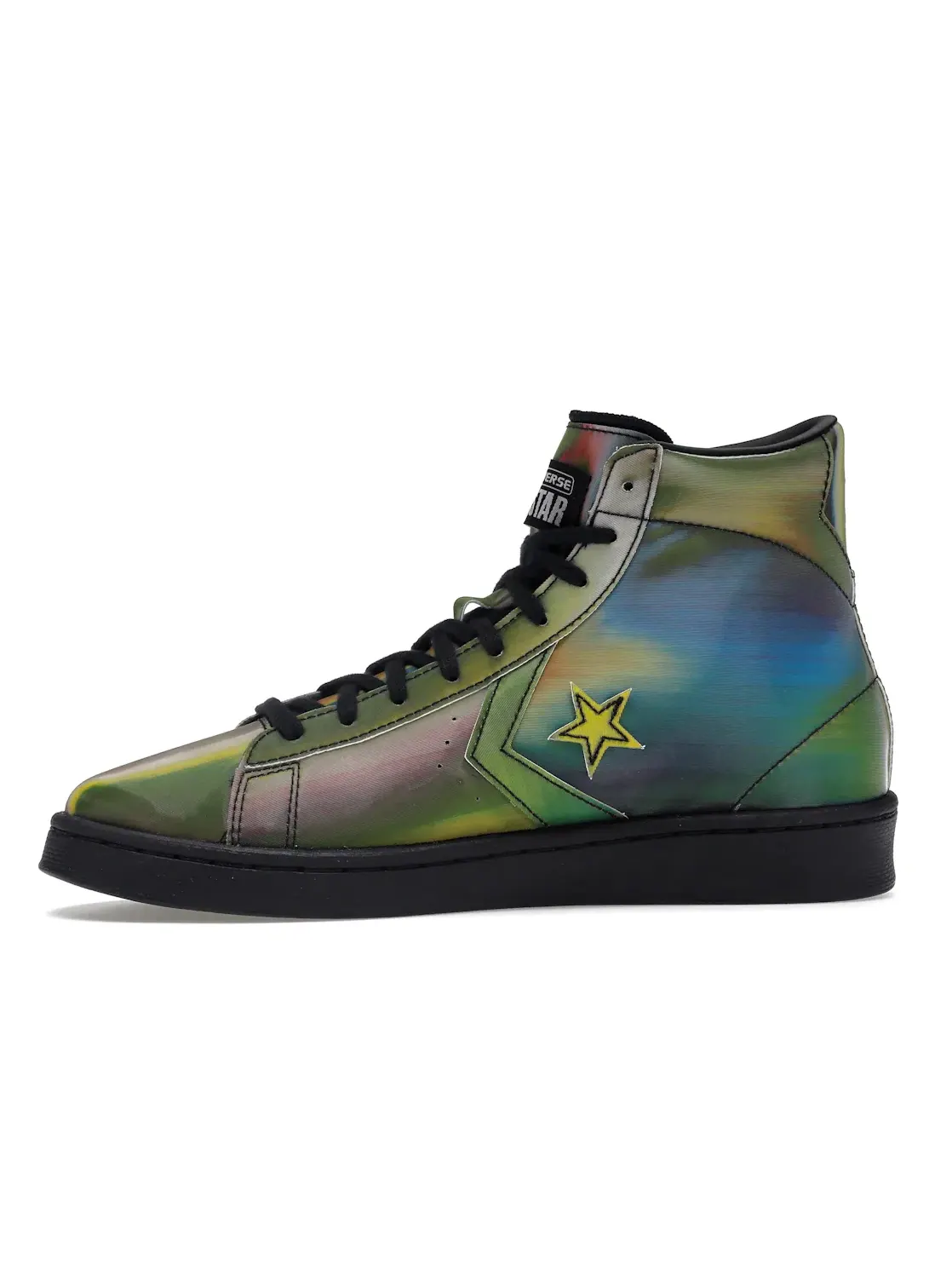 Мужские кроссовки с переливающимся эффектом Converse Pro Leather — изображение 3 из 4, черный/мульти/белый