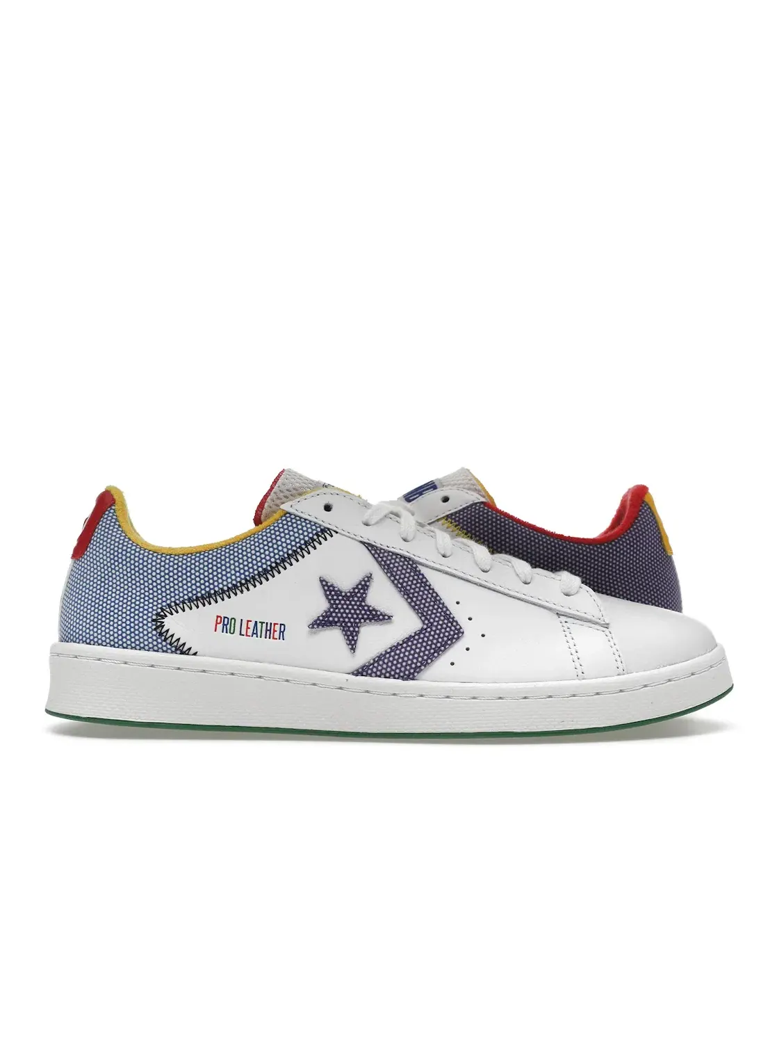 Кроссовки мужские Lifestyle Pro Leather Ox Converse — изображение 1 из 4, белый//фиолетовый