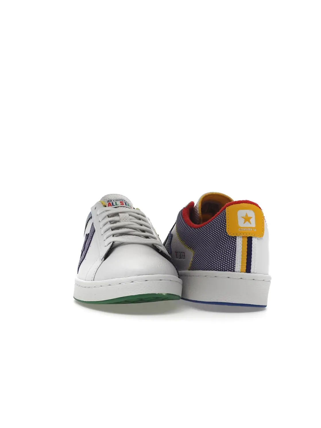 Кроссовки мужские Lifestyle Pro Leather Ox Converse — изображение 2 из 4, белый//фиолетовый