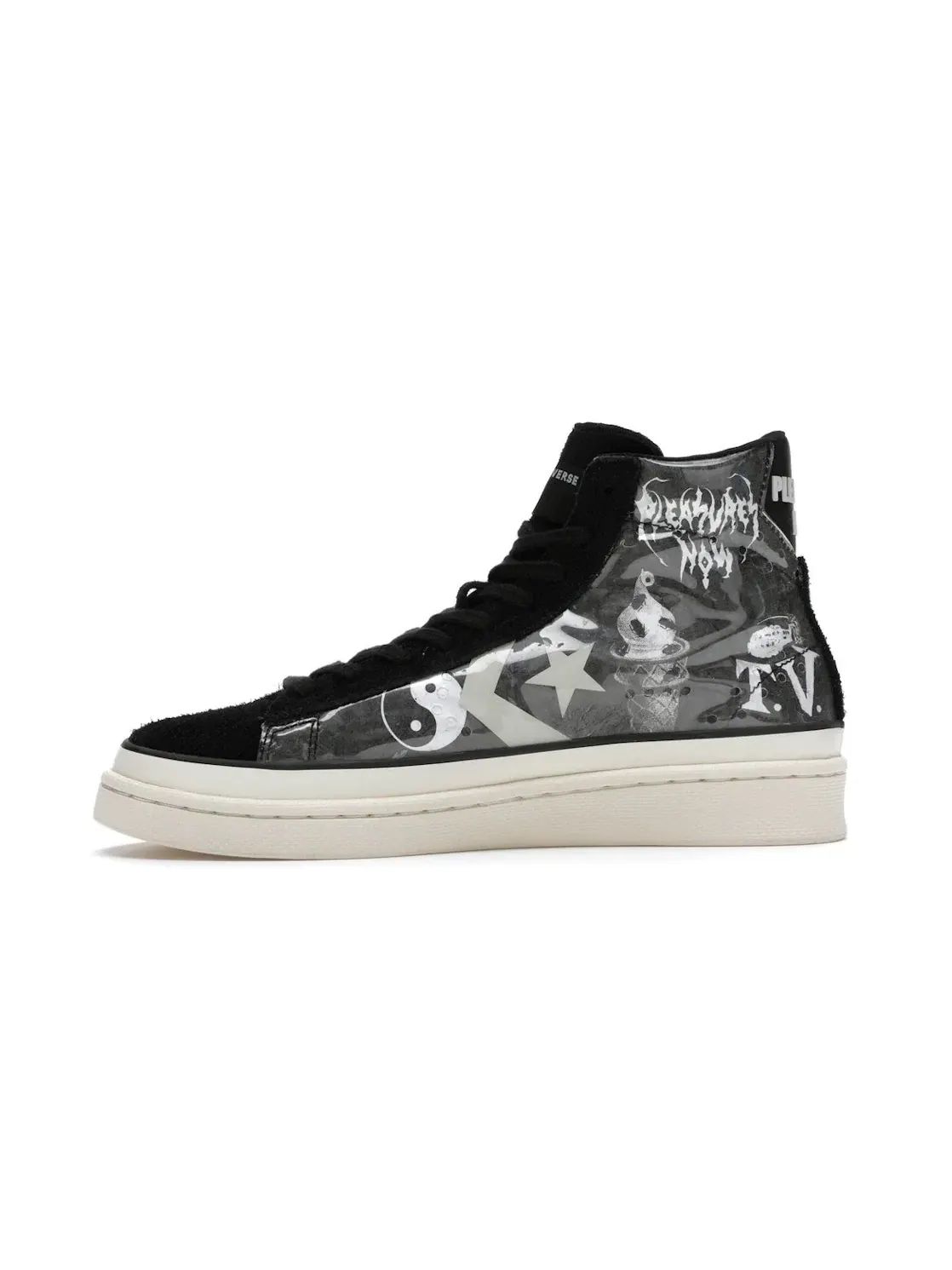 Мужские кроссовки Lifestyle Converse Pro Leather — изображение 3 из 4, черный/белый