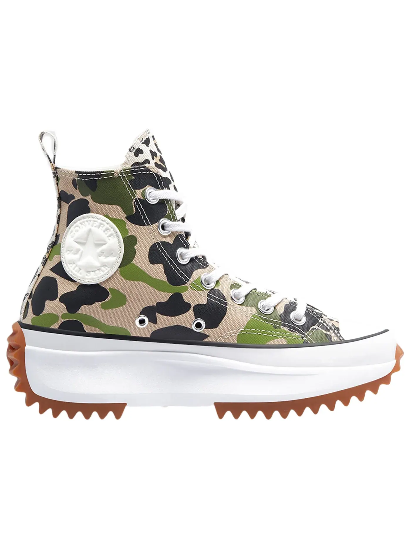 Мужские кроссовки на платформе Converse Run Star Hike Hi — изображение 1 из 1, зеленый/белый