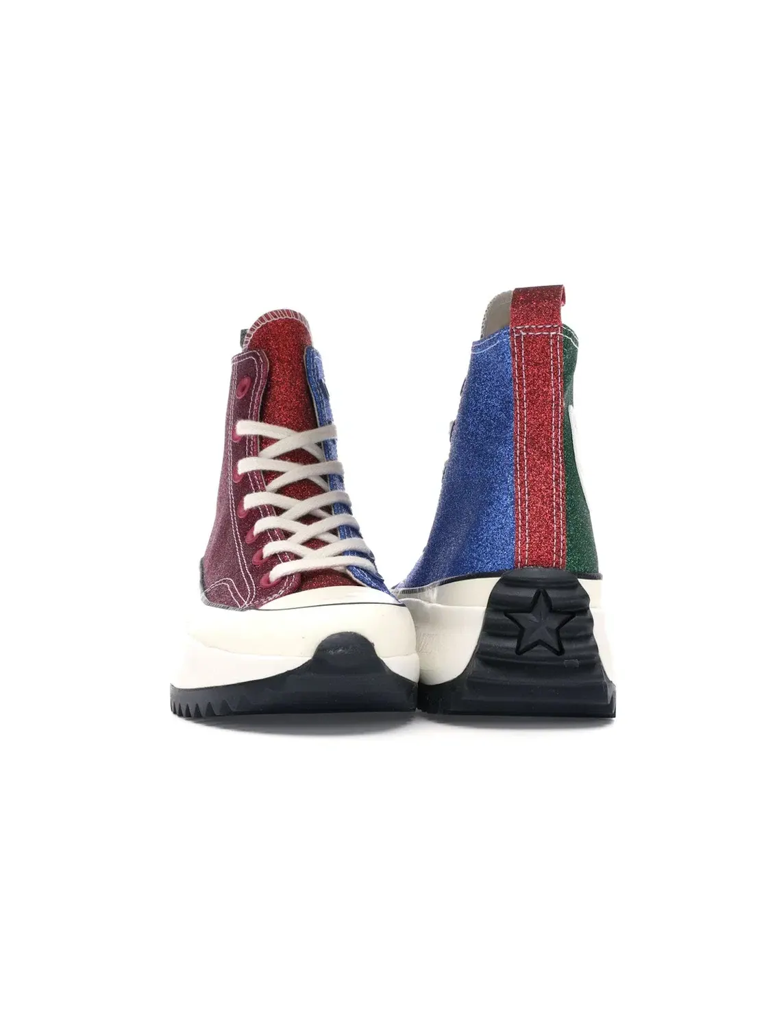 Мужские кроссовки с платформой Converse Run Star Hike Hi Converse — изображение 2 из 4, розовый/синий-зеленый