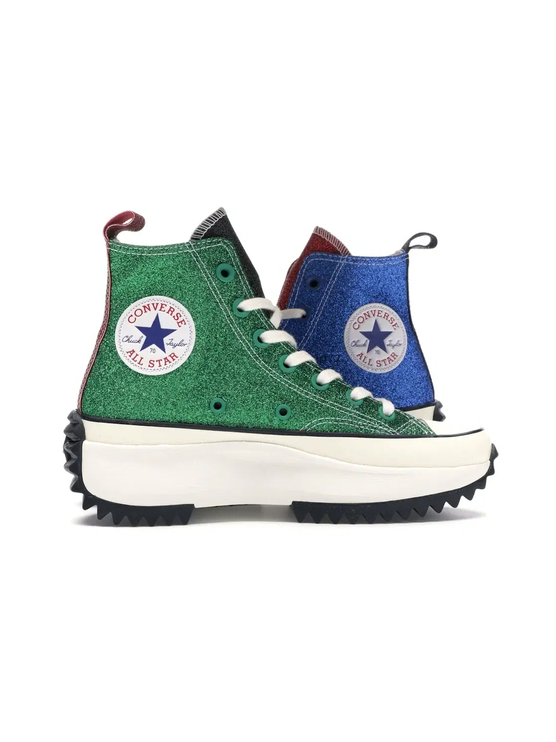 Мужские кроссовки с платформой Converse Run Star Hike Hi Converse — изображение 3 из 4, розовый/синий-зеленый