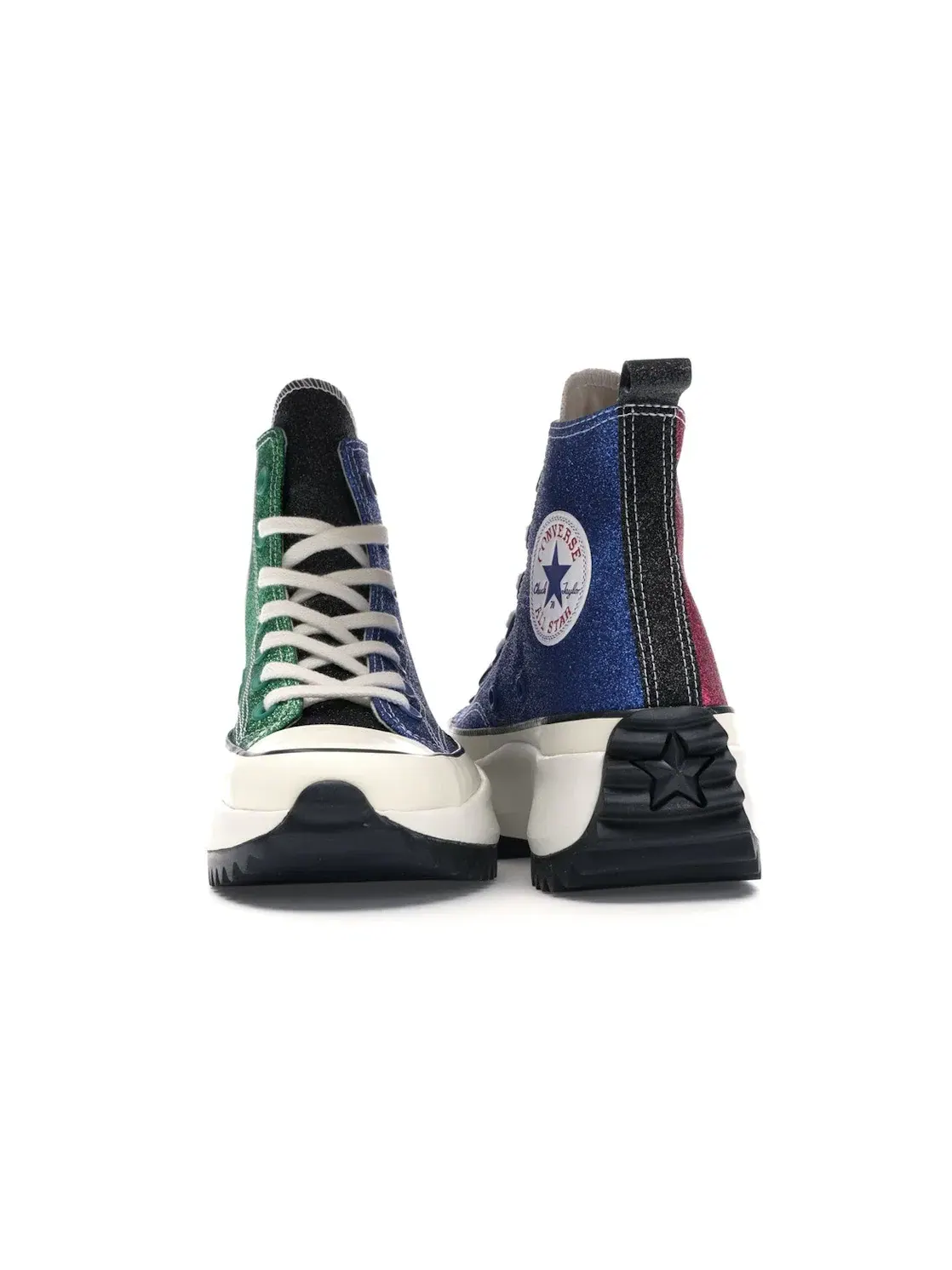Мужские кроссовки с платформой Converse Run Star Hike Hi Converse — изображение 4 из 4, розовый/синий-зеленый