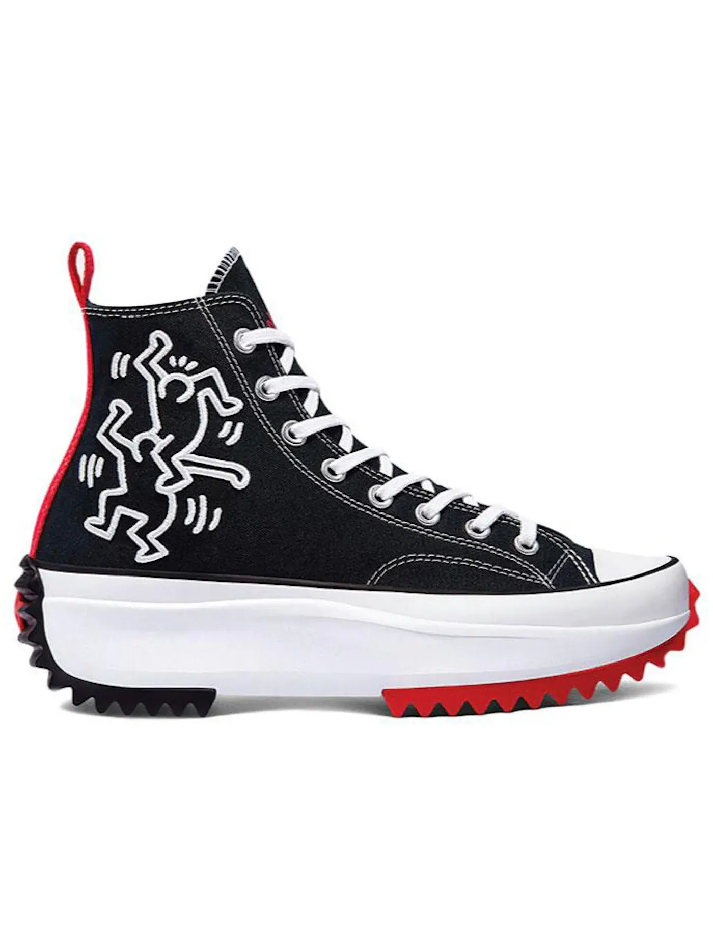 Мужские кроссовки с принтом Converse Run Star Hike Hi Converse — изображение 1 из 1, черный/белый/красный