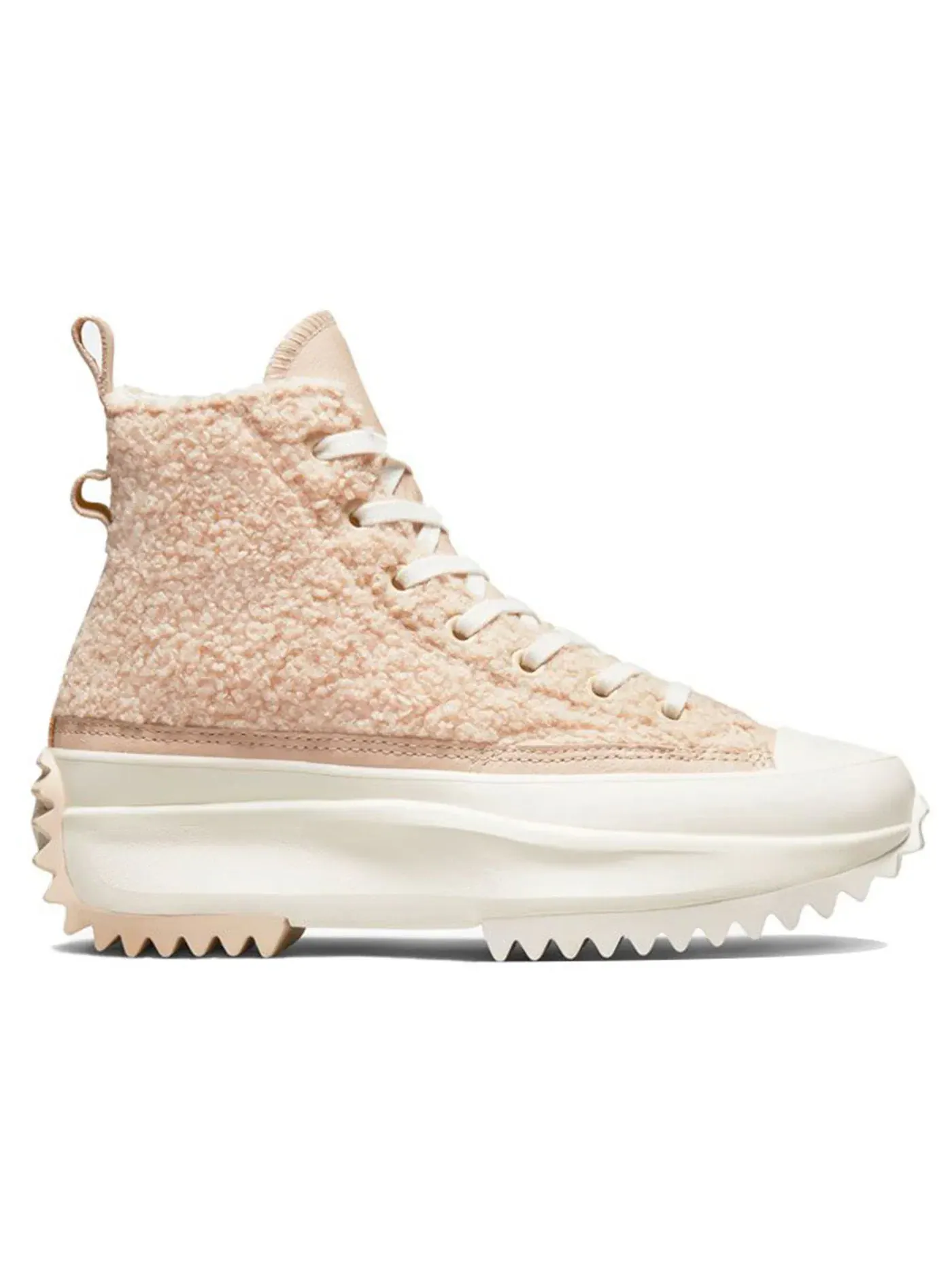 Женские кроссовки на платформе Converse Run Star Hike Hi Platform Sherpa, Farro Farro Egret — изображение 1 из 3