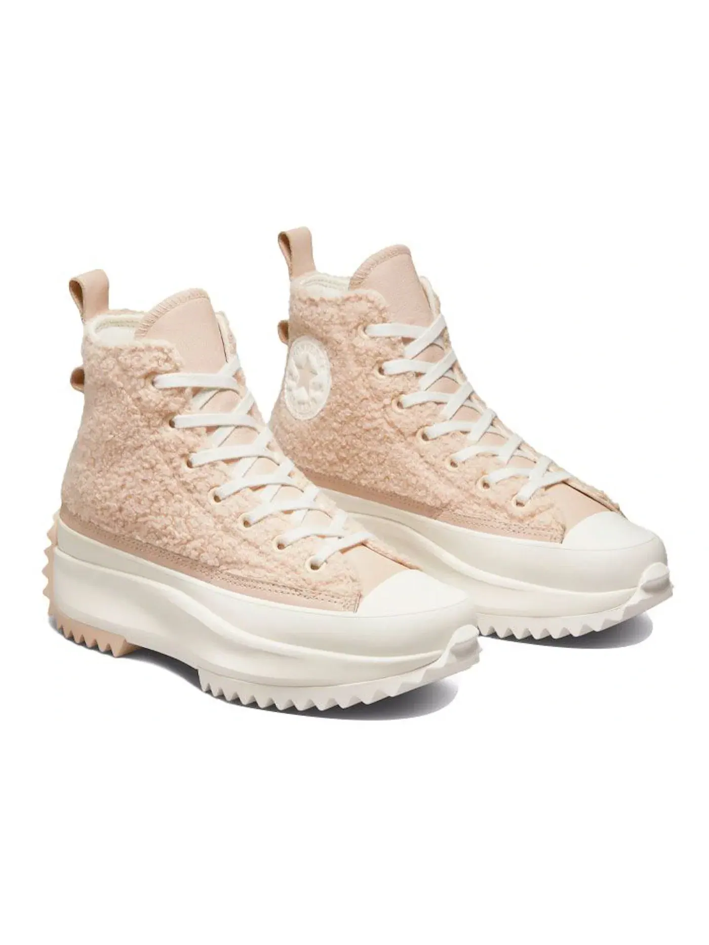 Женские кроссовки на платформе Converse Run Star Hike Hi Platform Sherpa, Farro Farro Egret — изображение 2 из 3