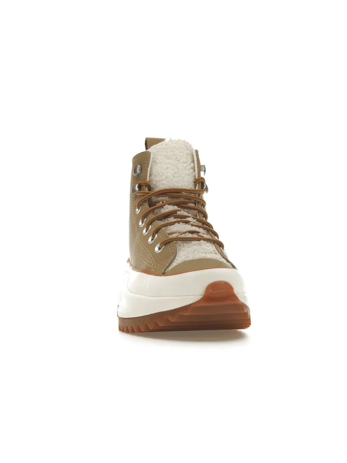 Женские кроссовки на платформе с шерпой Run Star Hike Hi Converse — изображение 2 из 4, хаки