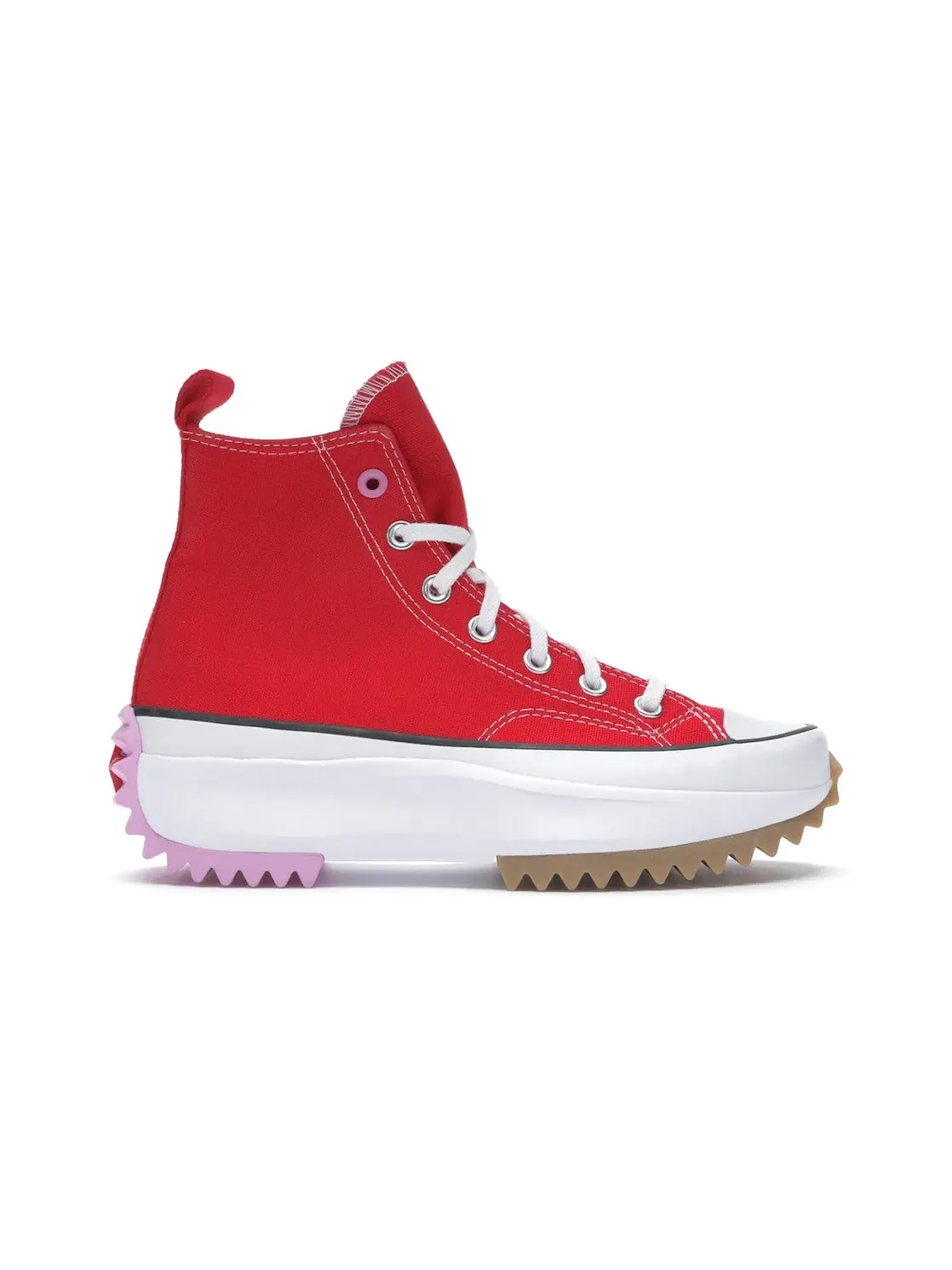 Мужские кроссовки Lifestyle с платформой Converse Run Star Hike Hi Converse — изображение 1 из 4, красный/розовый-белый