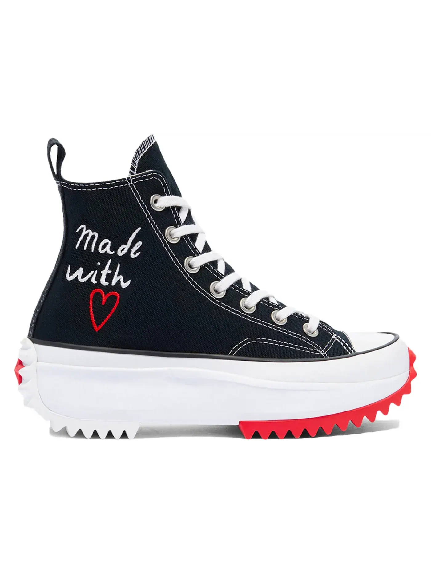 Мужские кроссовки на платформе Converse Run Star Hike Hi — изображение 1 из 1, черный/белый/красный