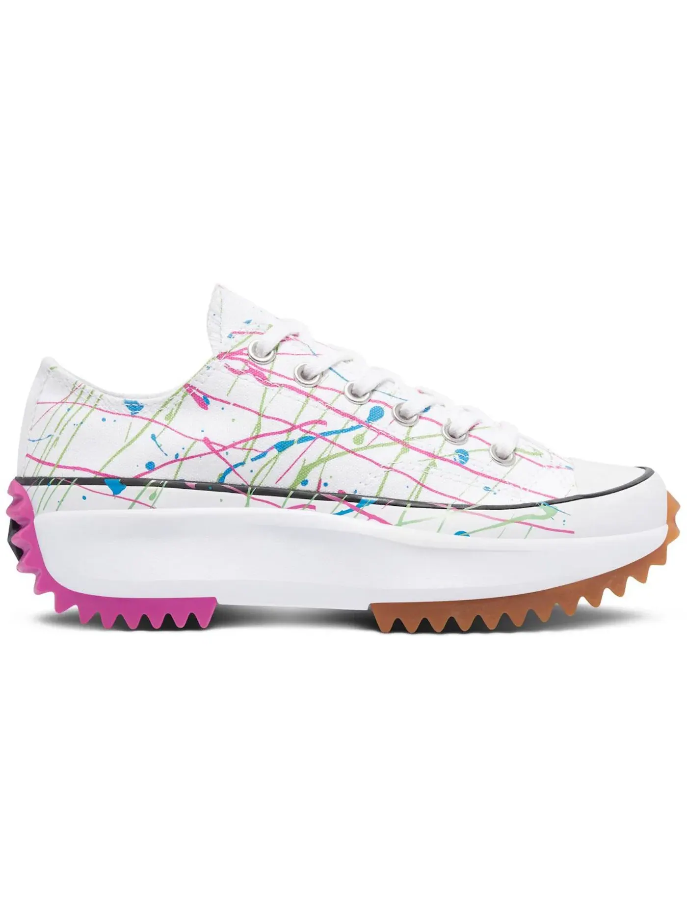 Женские кроссовки Lifestyle с принтом Converse Run Star Hike Ox — изображение 1 из 1, белый/мульти
