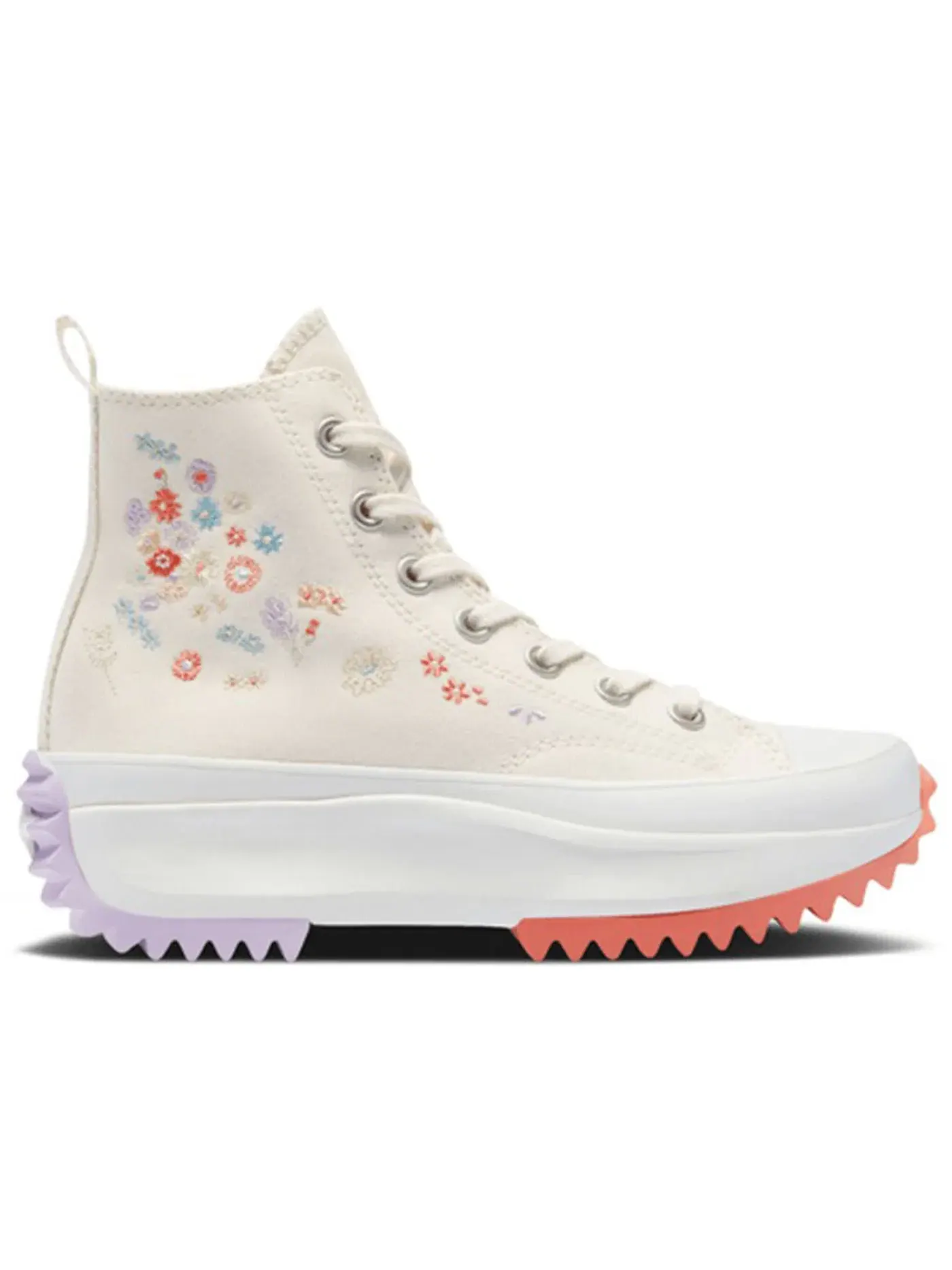 Мужские кроссовки на платформе с принтом Converse Run Star Hike Platform Hi, Egret/Amethyst/Bright Madder