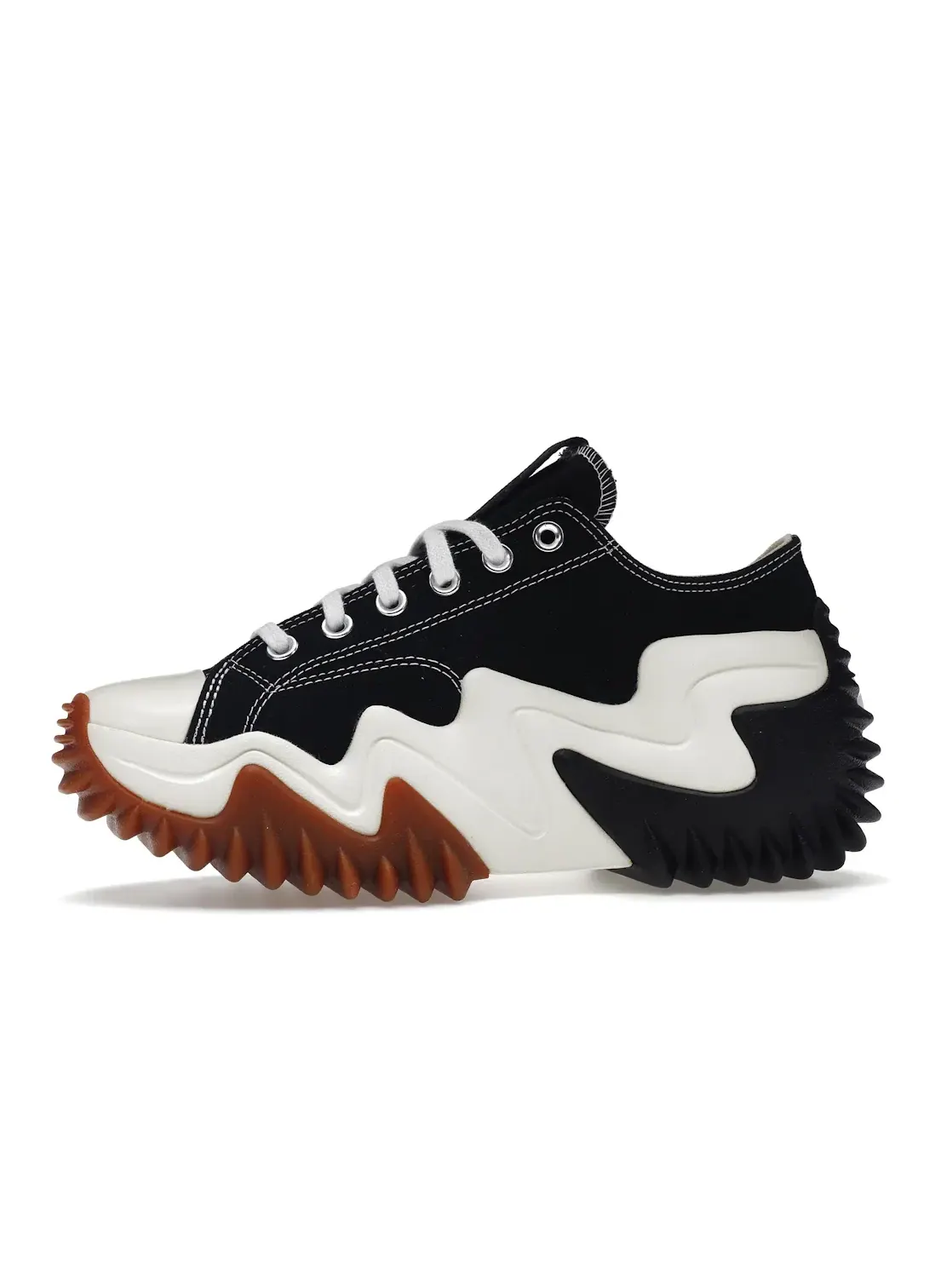 Унисекс кроссовки на платформе Converse Run Star Motion Ox — изображение 3 из 4, черный/белый