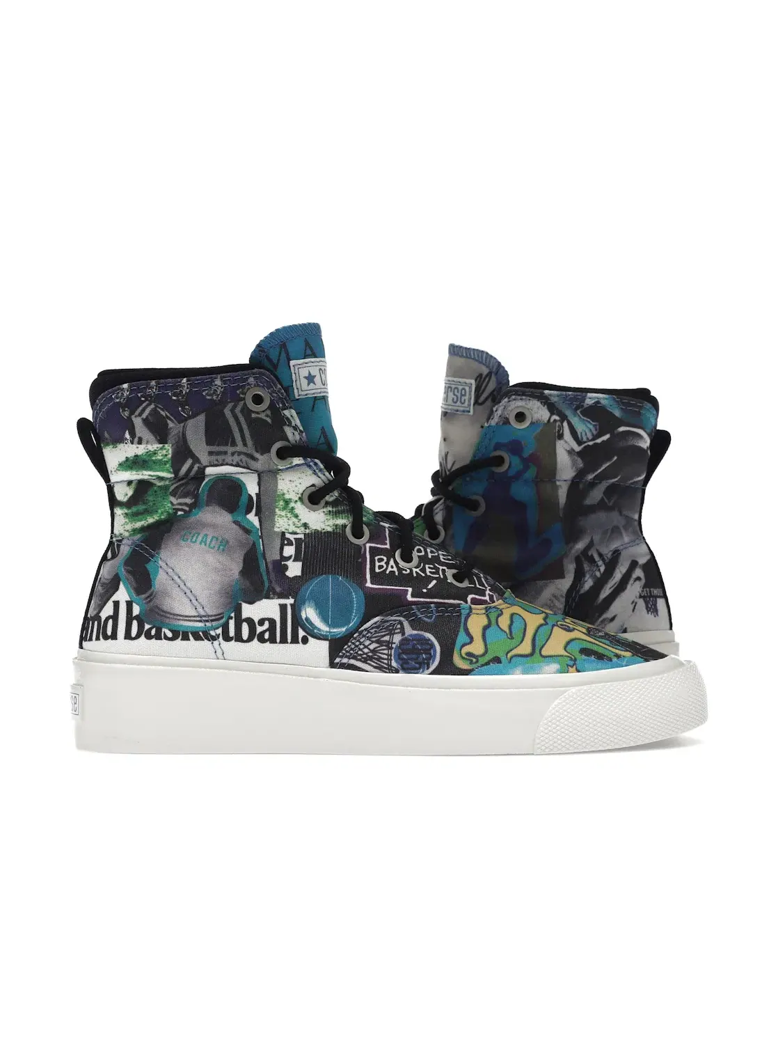 Мужские кеды с принтом Converse Skid Grip High — изображение 1 из 4, мульти/черный