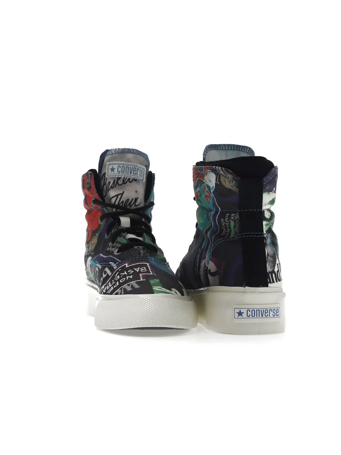 Мужские кеды с принтом Converse Skid Grip High — изображение 4 из 4, мульти/черный