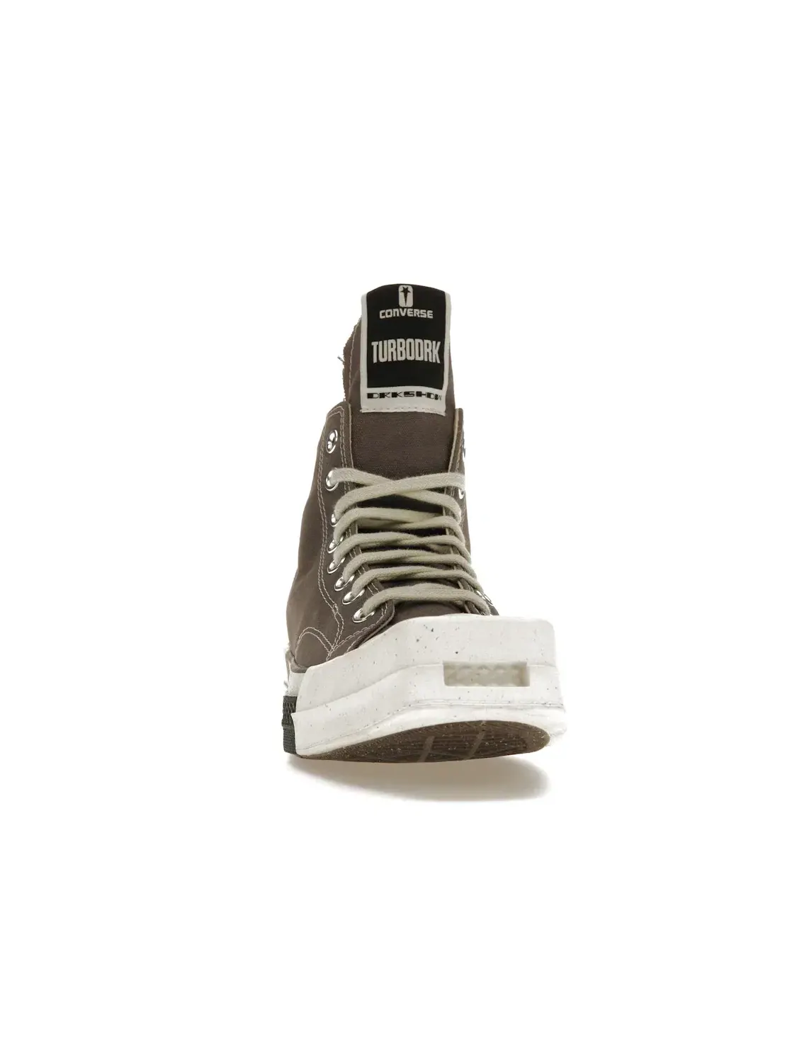 Мужские кроссовки с удлиненным языком Converse TURBODRK Laceless Chuck Taylor All Star 70 Hi Rick Owens DRKSHDW