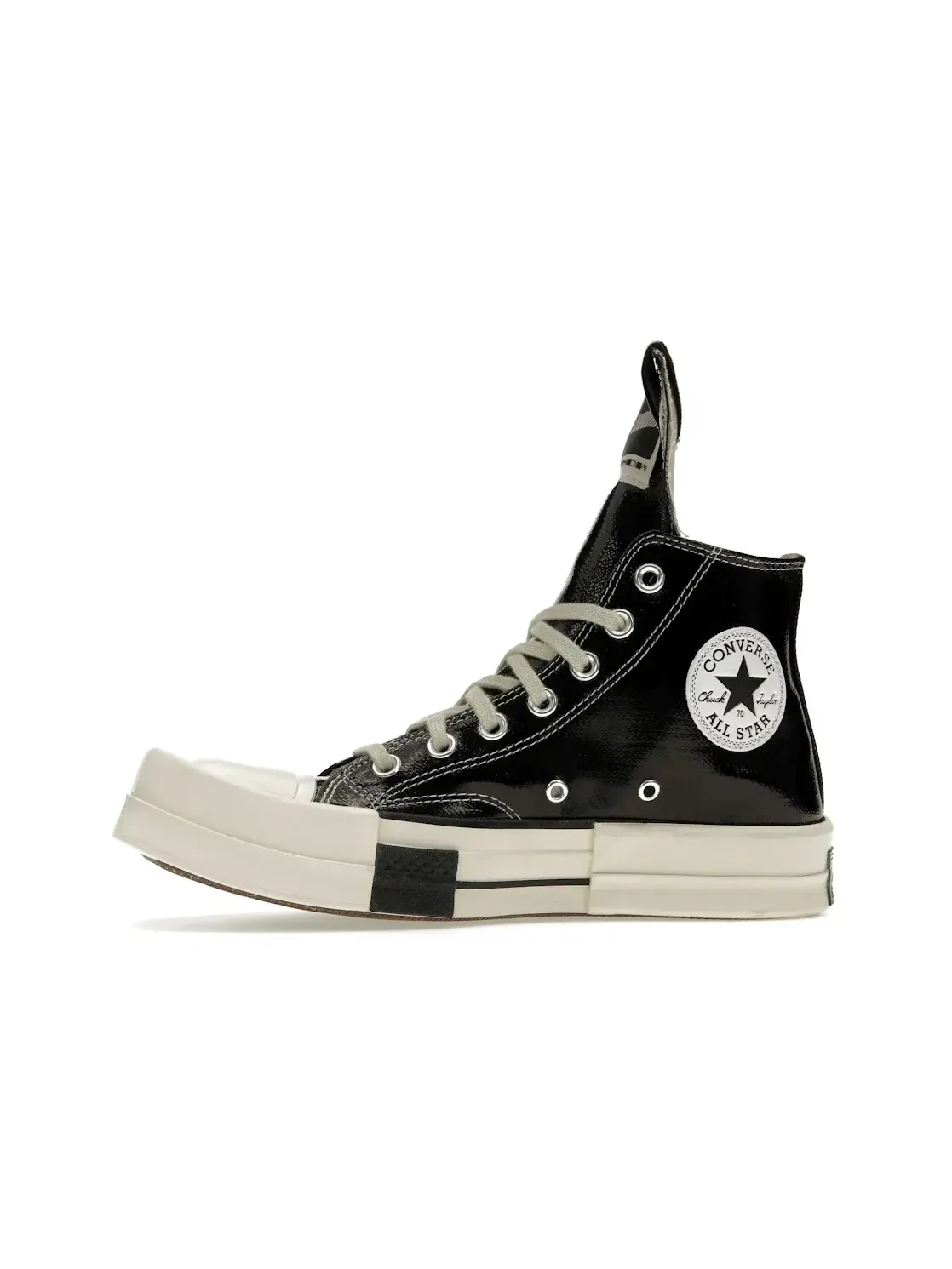 Мужские кроссовки с лакированным верхом Converse TURBODRK Chuck Taylor All Star 70 Hi Rick Owens DRKSHDW — изображение 4 из 5
