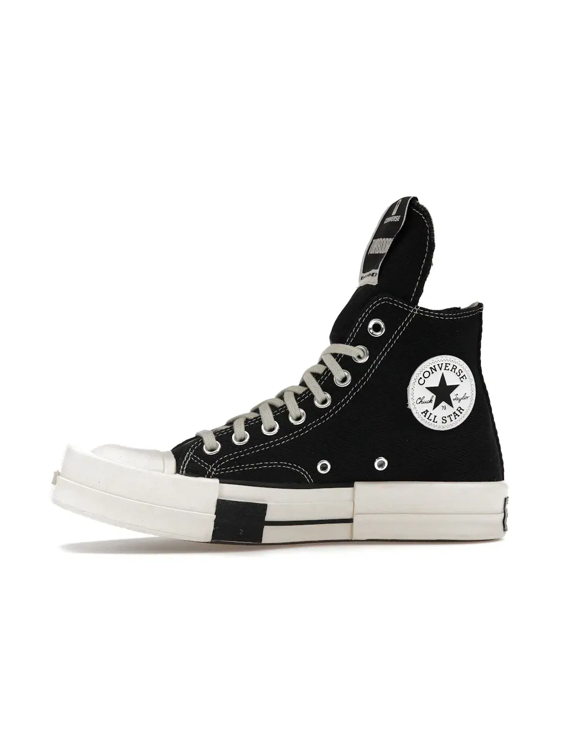 Мужские кеды с длинным языком Converse TURBODRK Chuck Taylor All Star 70 Hi Rick Owens DRKSHDW — изображение 4 из 5