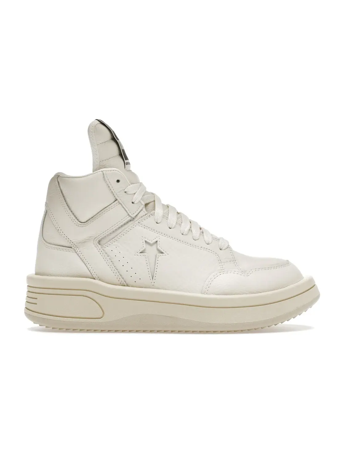 Кроссовки высокие с коллаборацией Rick Owens DRKSHDW Converse TURBOWPN Mid Converse — изображение 1 из 4, кремовый
