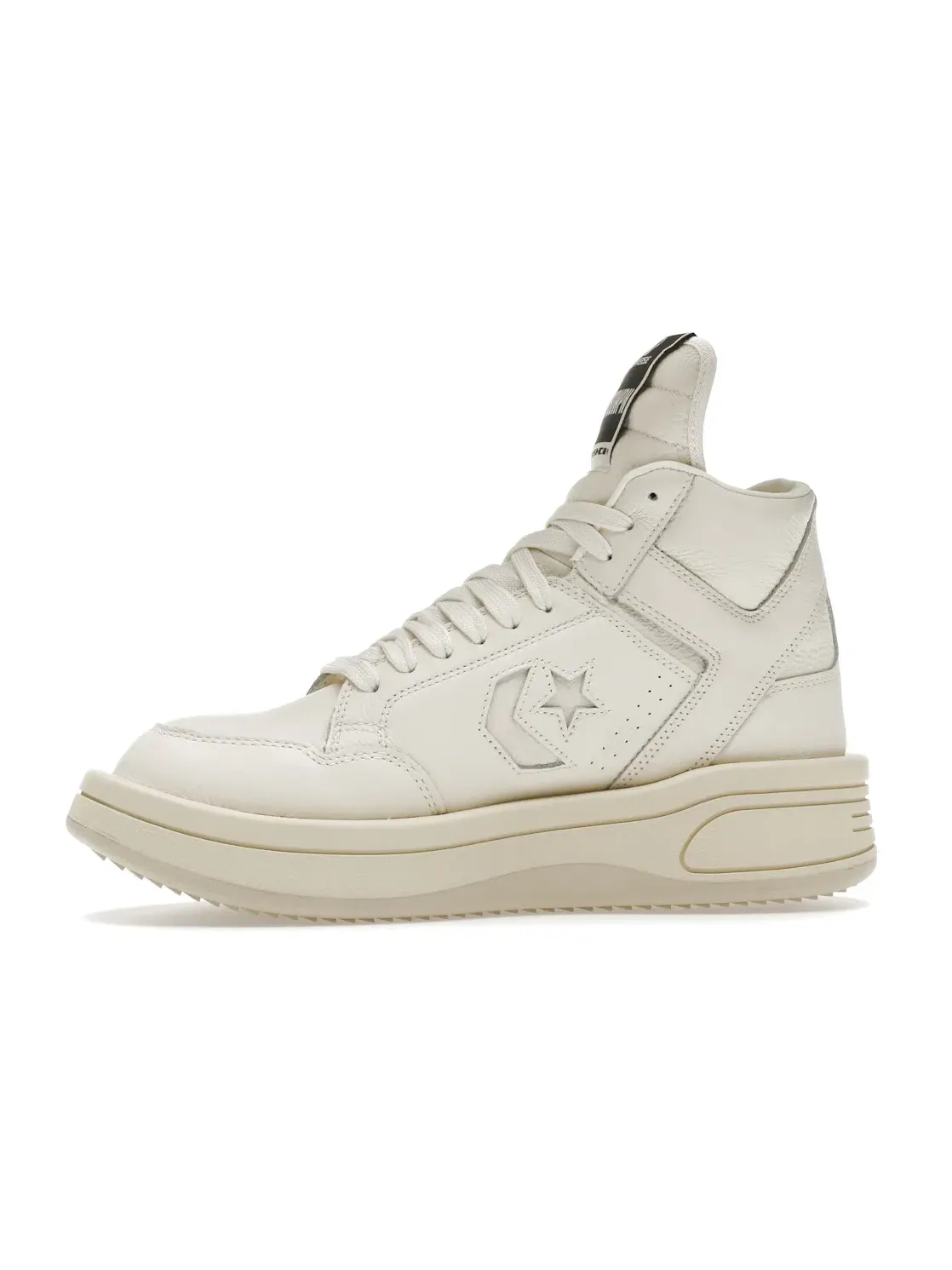 Кроссовки высокие с коллаборацией Rick Owens DRKSHDW Converse TURBOWPN Mid Converse — изображение 3 из 4, кремовый