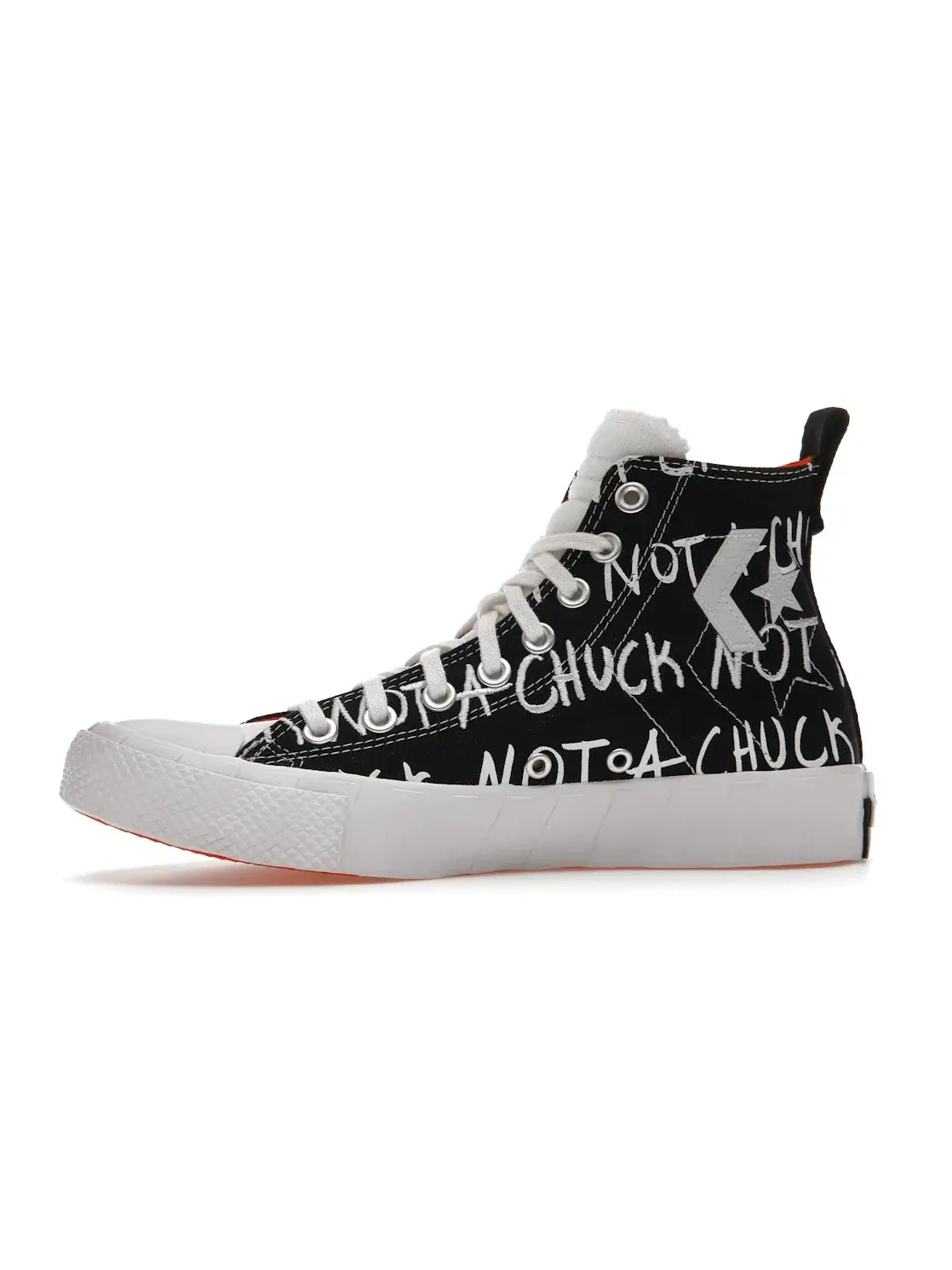 Детские кроссовки высокие с принтом Converse UNT1TL3D Hi Converse — изображение 4 из 5, черный/белый