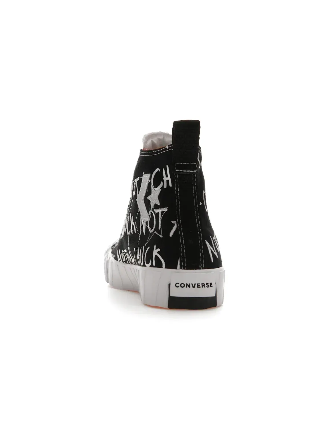 Детские кроссовки высокие с принтом Converse UNT1TL3D Hi Converse — изображение 5 из 5, черный/белый