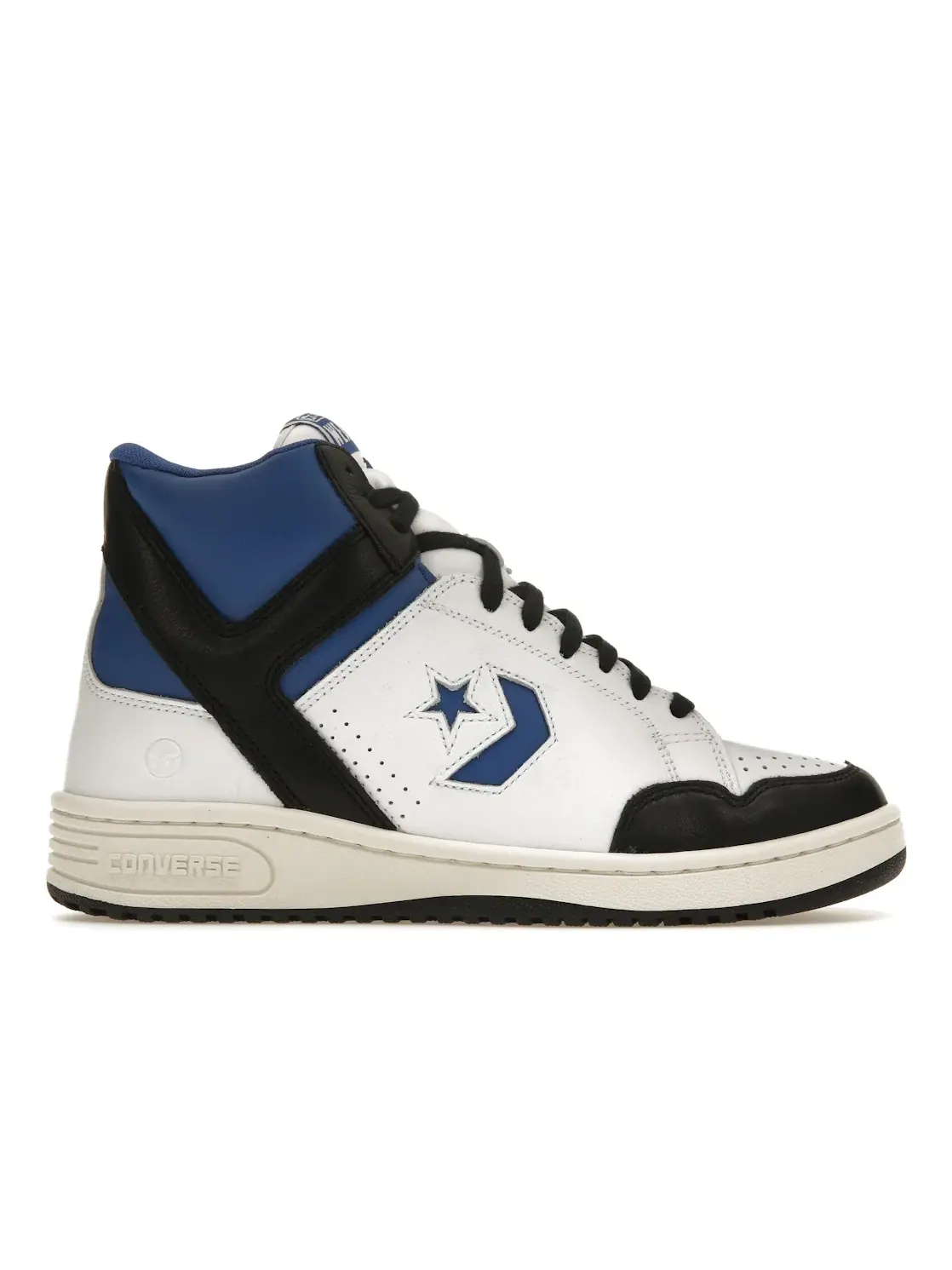 Мужские кроссовки высокие с коллаборацией Fragment Converse Weapon Hi Converse — изображение 1 из 4, белый//черный