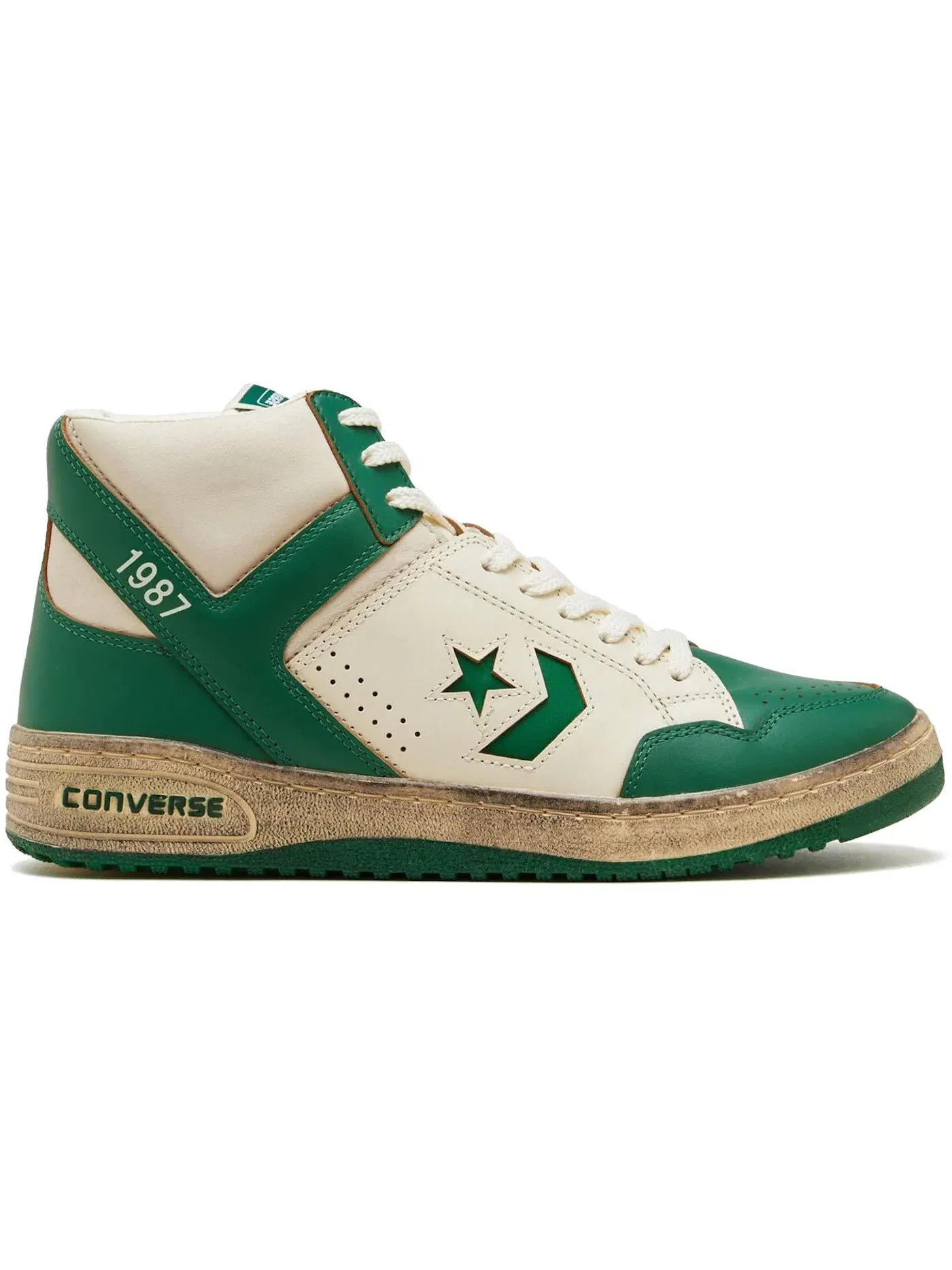 Мужские кроссовки Lifestyle Converse Weapon Hi — изображение 1 из 1, зеленый/белый