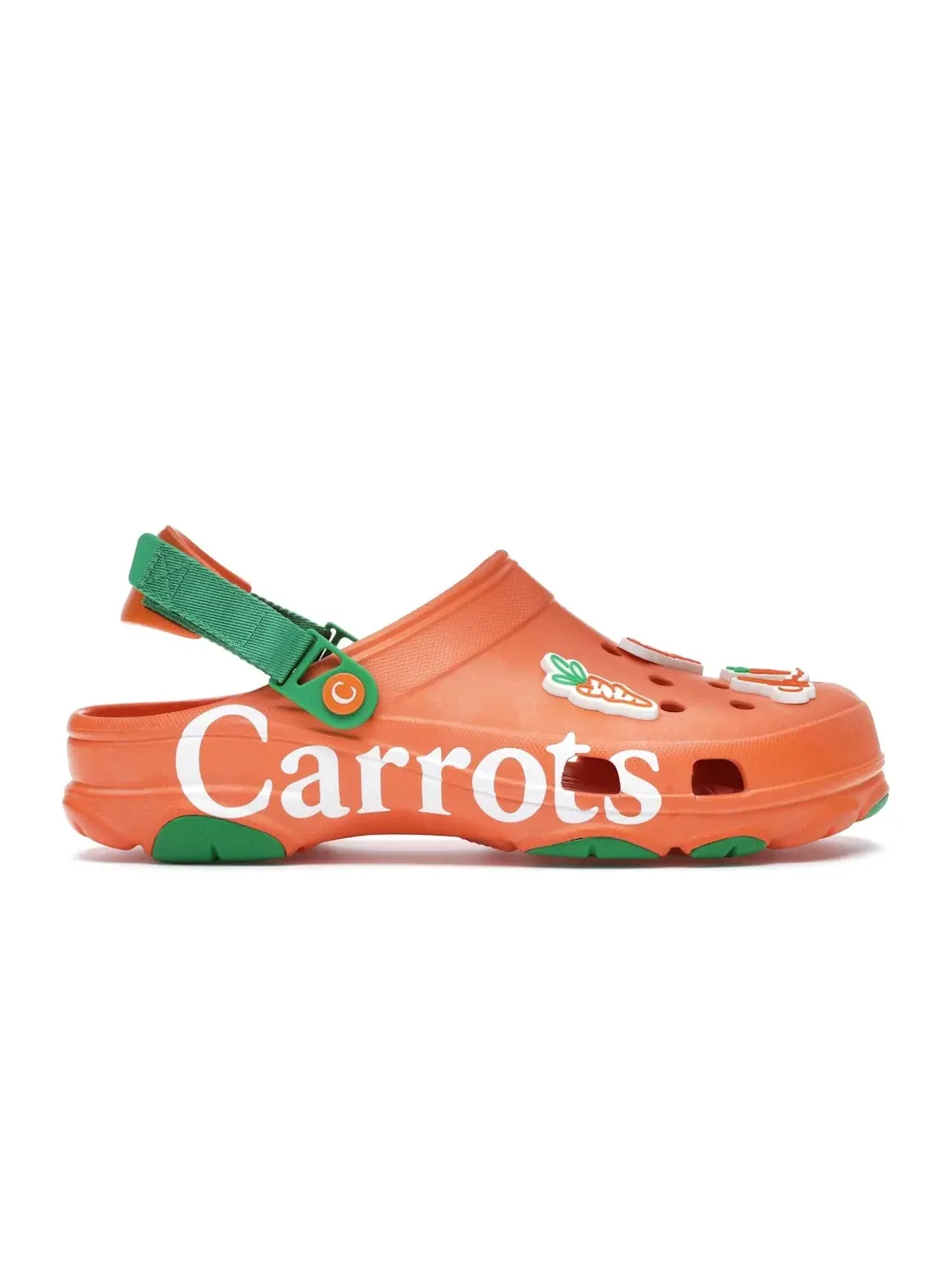 Мужские сабо с принтом Crocs Classic All-Terrain Clog — изображение 1 из 4, оранжевый/зеленый