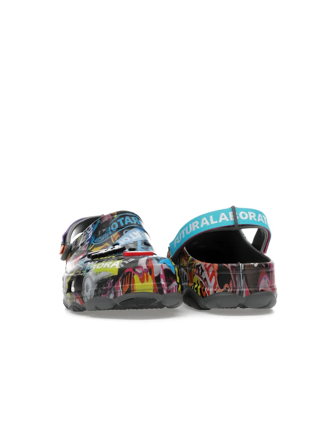 Мужские клоги Crocs All-Terrain Clog Futura Laboratories — изображение 2 из 4, серый/мульти