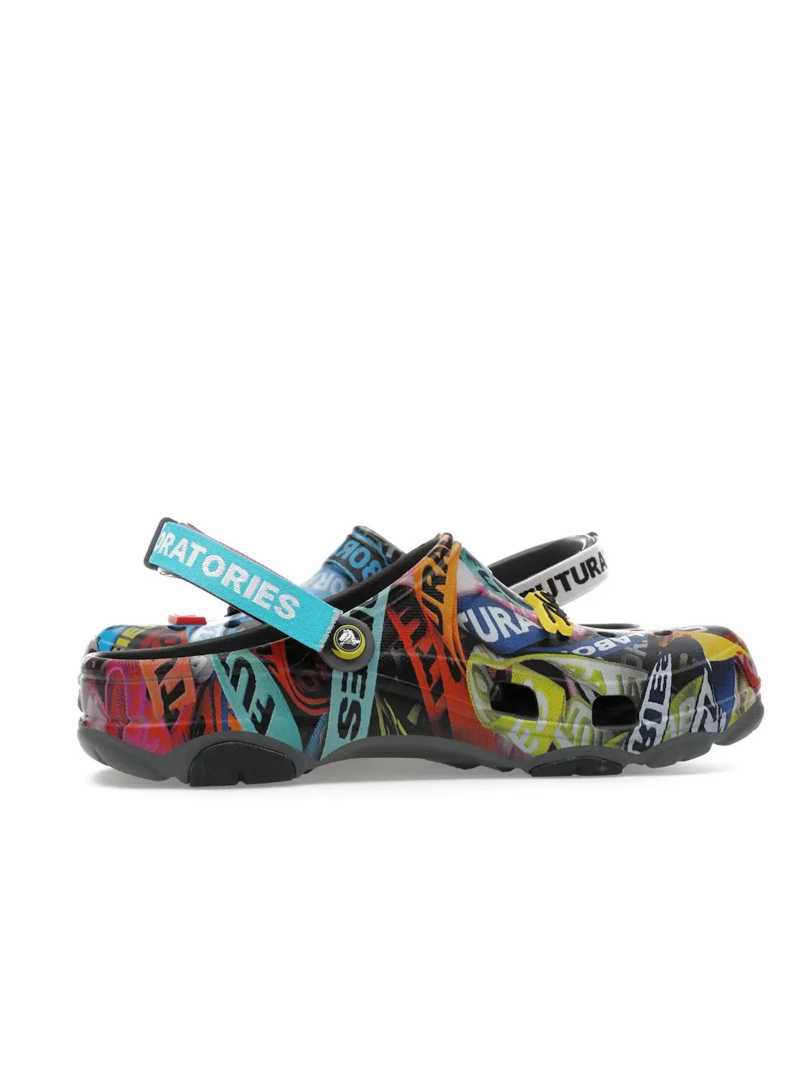 Мужские клоги Crocs All-Terrain Clog Futura Laboratories — изображение 3 из 4, серый/мульти