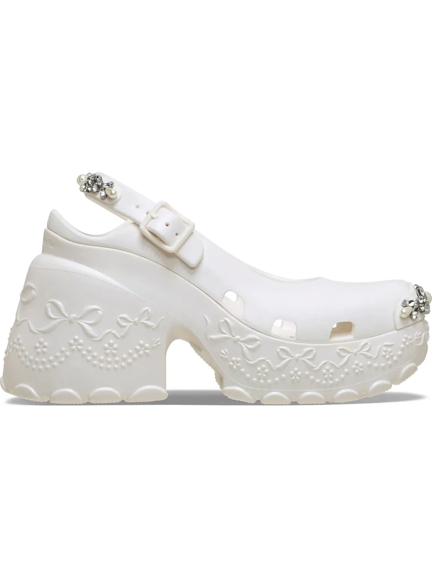 Женские сабо-лодочки Crocs Ballerina Platform Clog — изображение 1 из 2, устрица