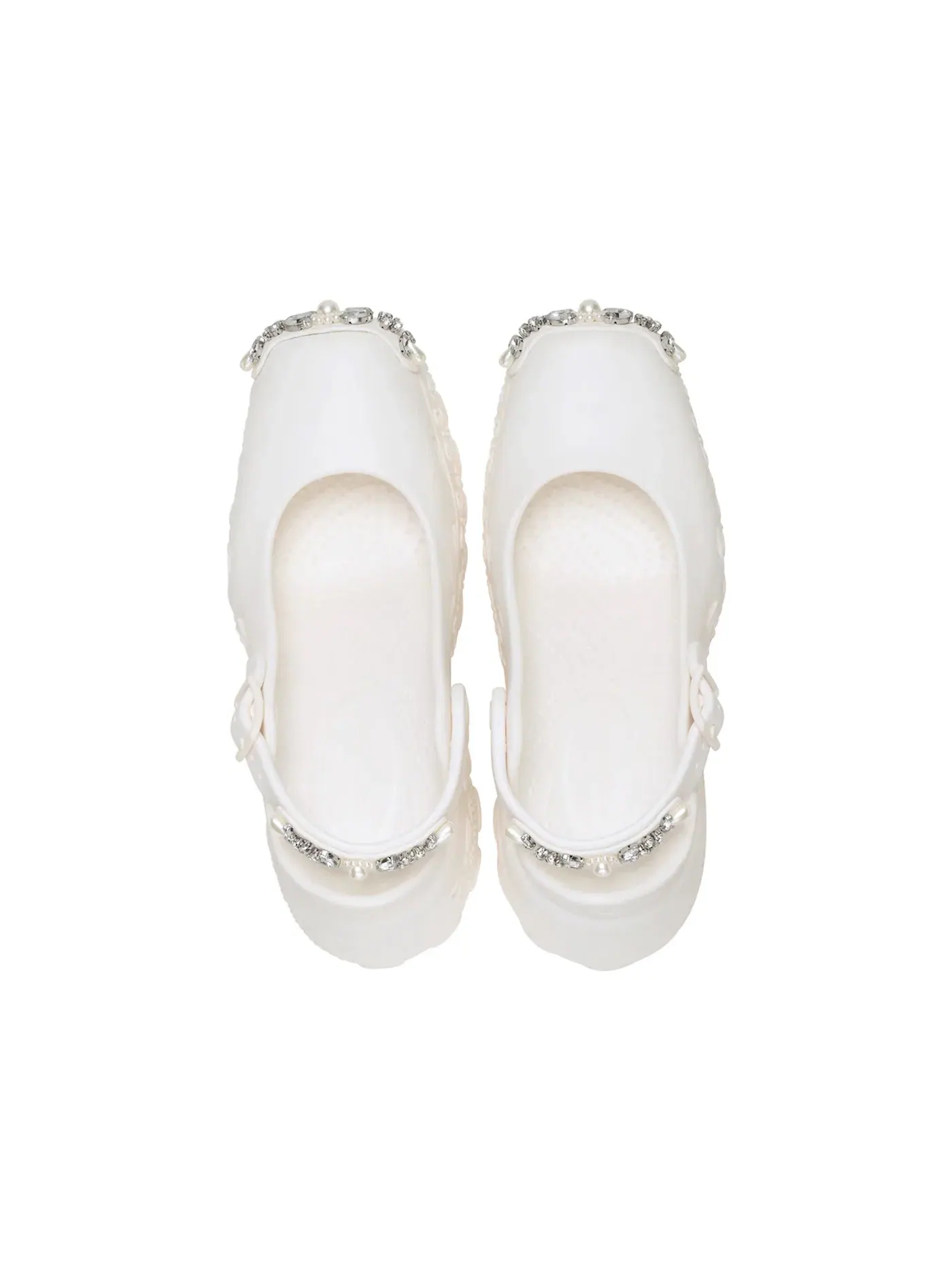 Женские сабо-лодочки Crocs Ballerina Platform Clog — изображение 2 из 2, устрица
