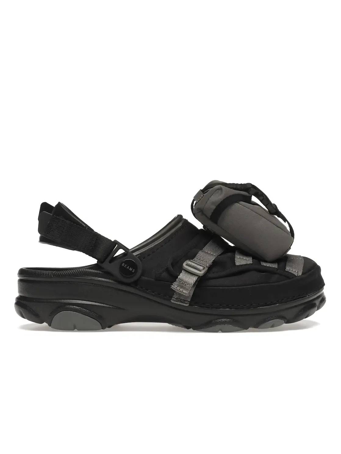 Мужские сабо из коллекции BEAMS Crocs Bespoke Classic All-Terrain Crocs — изображение 1 из 4, черный/серый