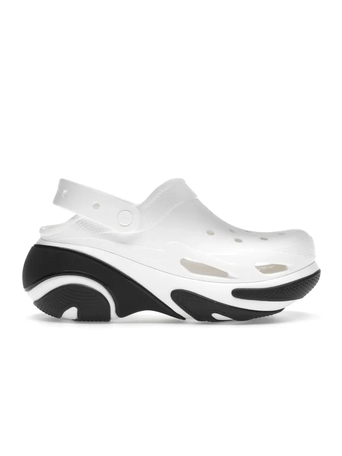 Мужские клоги Bubble Crush Clog Crocs — изображение 1 из 4, белый/черный