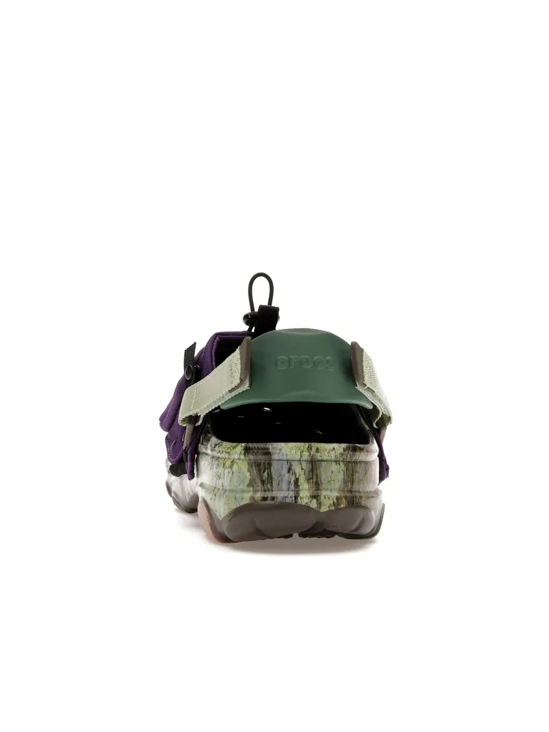 Мужские сабо с принтом Crocs Classic All-Terrain Clog Bodega NICT-TECH — изображение 4 из 4, зеленый/фиолетовый