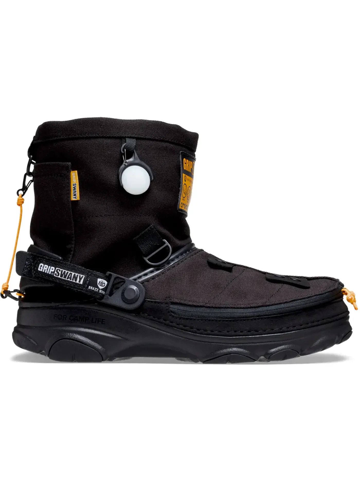 Унисекс-сабо Crocs Classic All-Terrain Clog GRIP SWANY atmos — изображение 1 из 3, черный/желтый