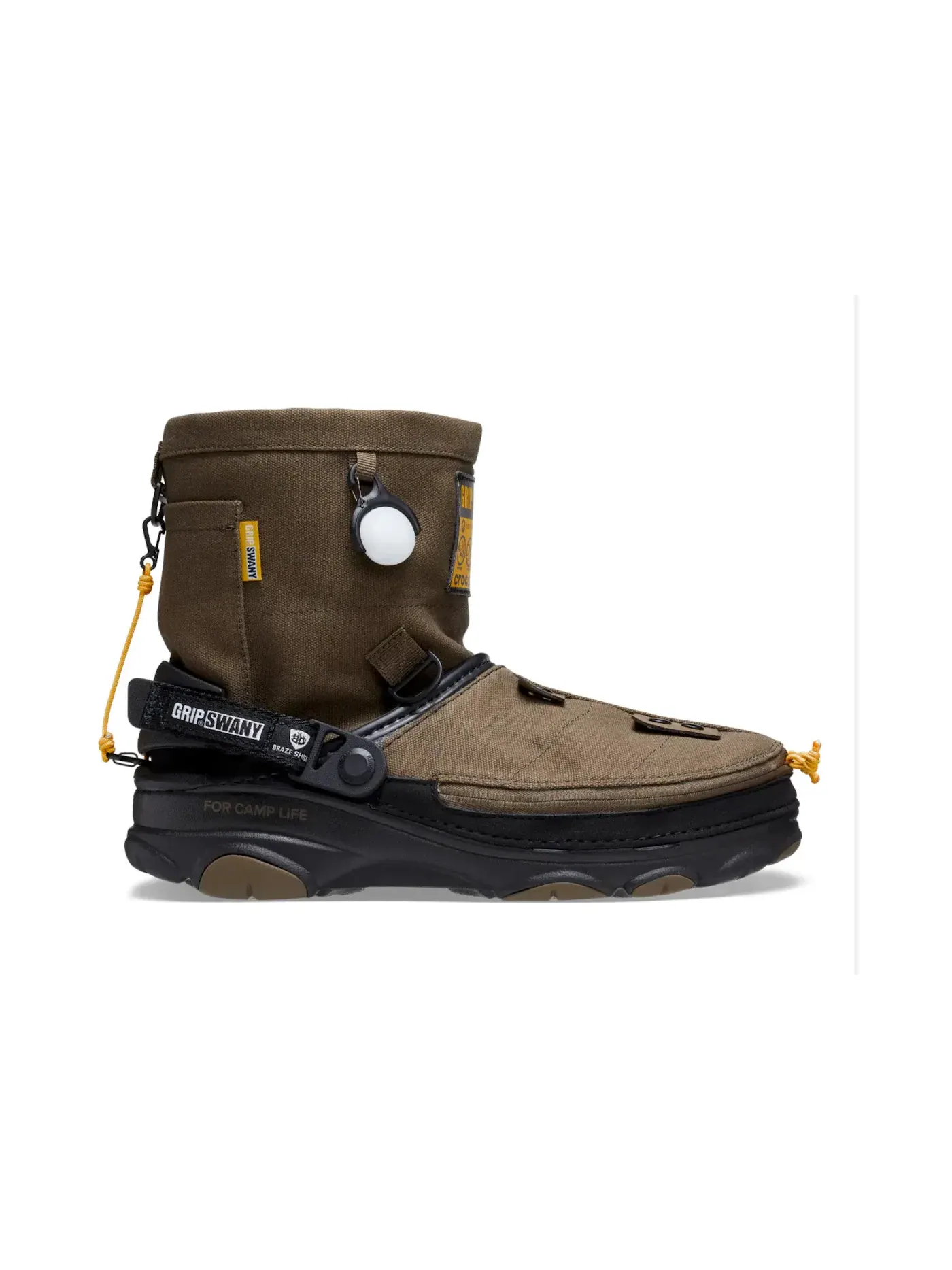 Унисекс сабо Crocs Classic All-Terrain Clog GRIP SWANY atmos — изображение 1 из 3, оливковый/желтый