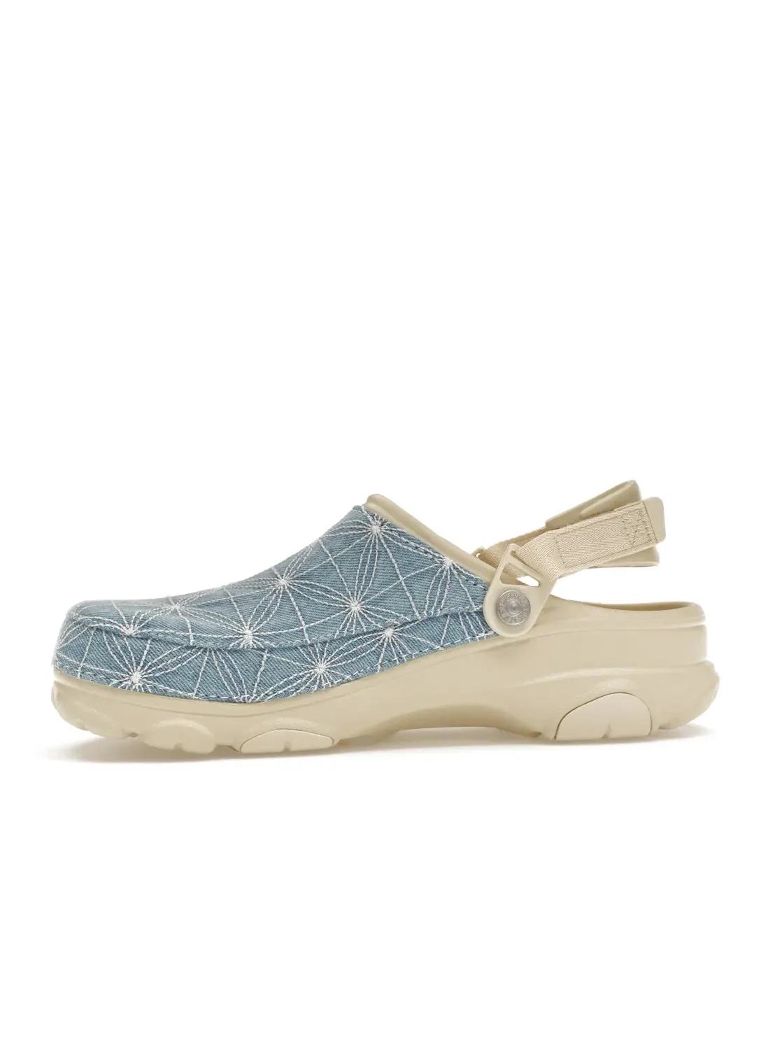 Мужские сабо All-Terrain с вышивкой сашико Crocs — изображение 3 из 4, синий