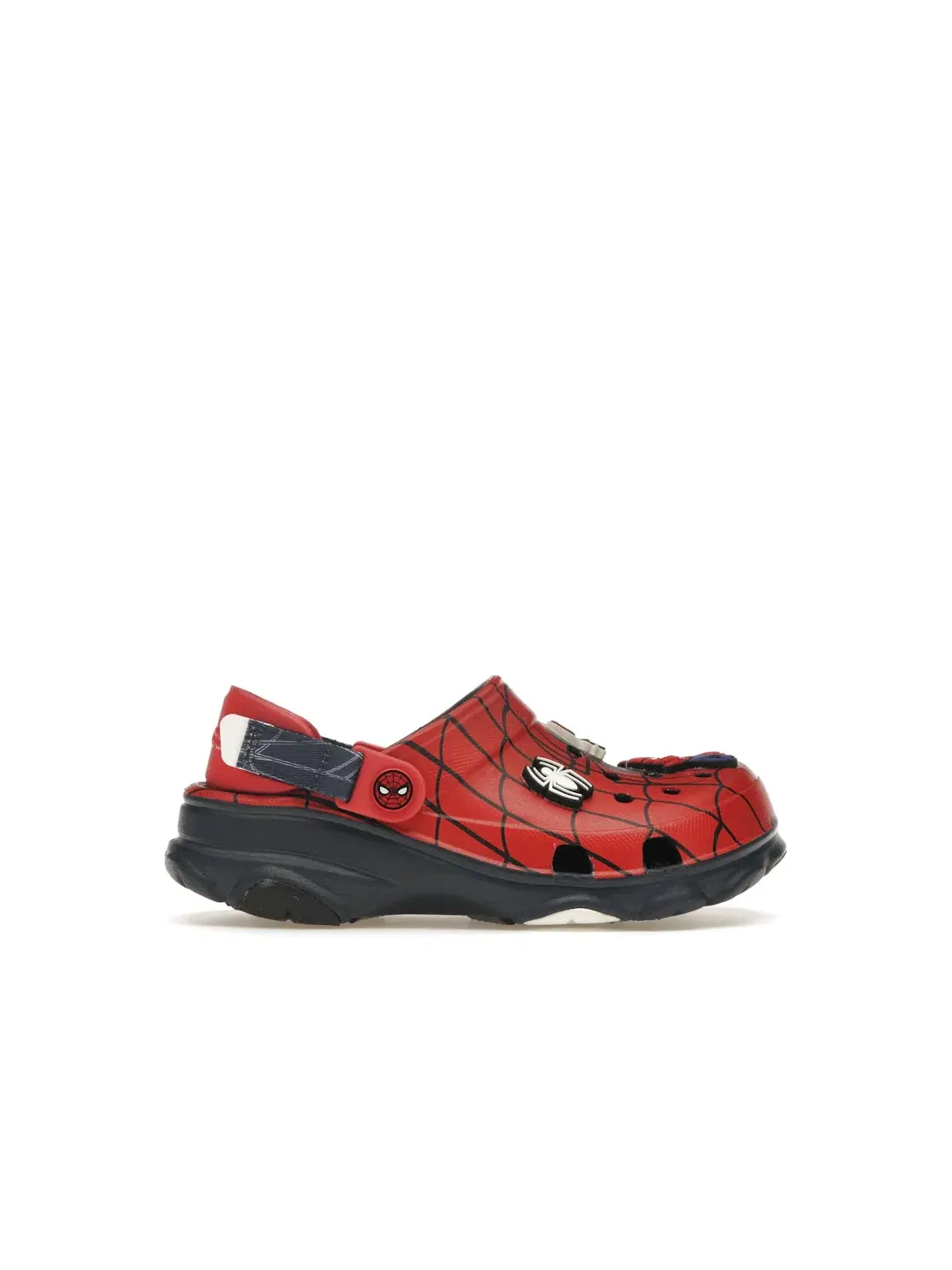 Детские кроссовки-сабо с принтом Marvel Spider-Man Crocs Classic All-Terrain Clog — изображение 1 из 4, красный/темно-синий