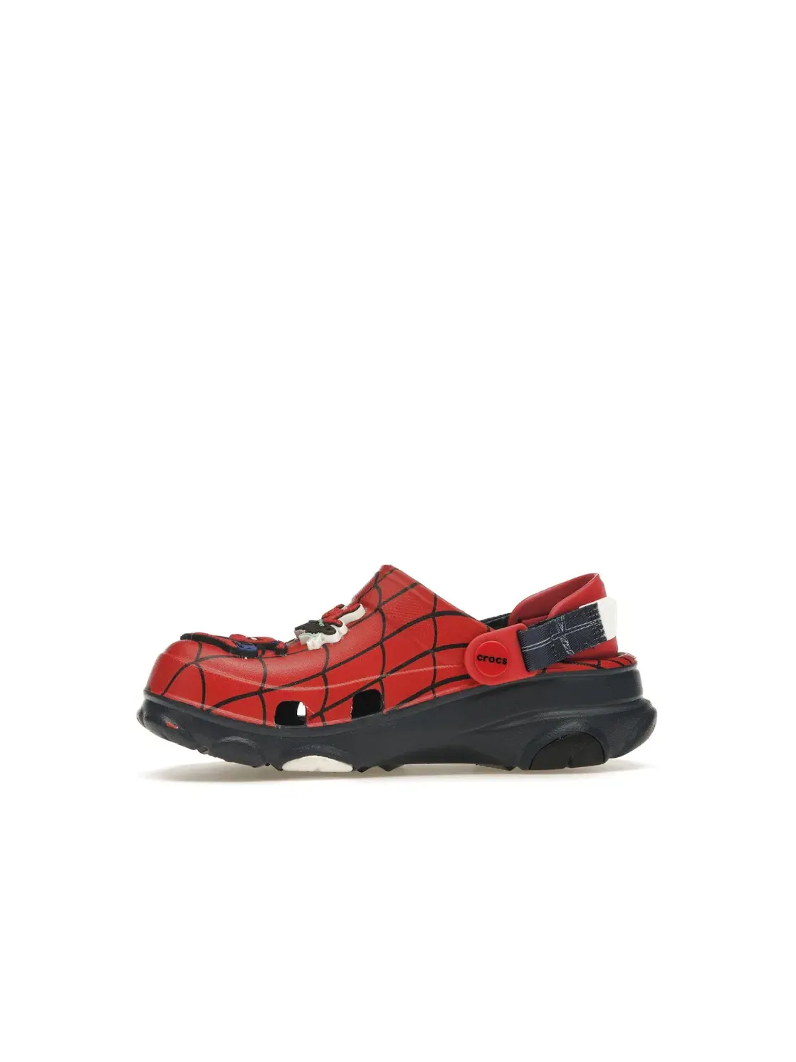 Детские кроссовки-сабо с принтом Marvel Spider-Man Crocs Classic All-Terrain Clog — изображение 3 из 4, красный/темно-синий