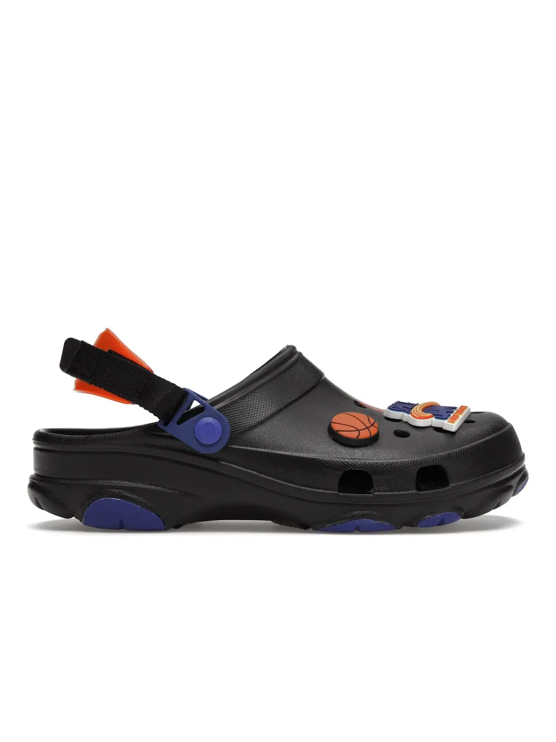 Мужские сабо из Croslite с принтом Space Jam Crocs — изображение 1 из 4, черный//оранжевый