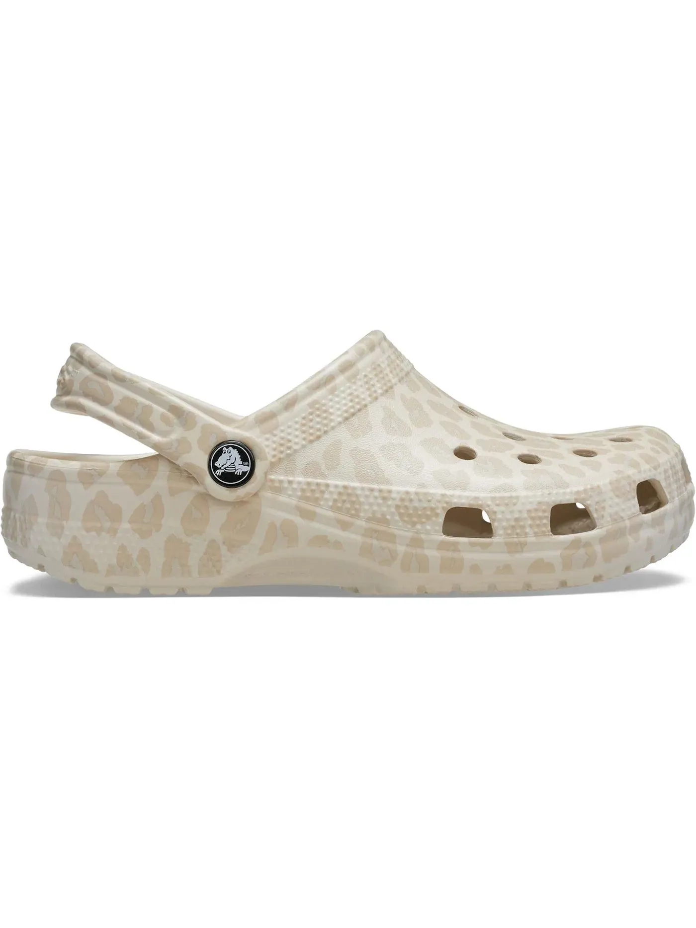 Женские клоги с принтом Classic Animal Clog Crocs — изображение 1 из 1, бежевый