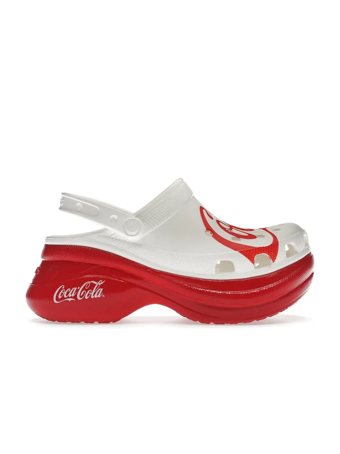 Женские сабо Classic Bae Clog Crocs — изображение 1 из 4, белый/красный