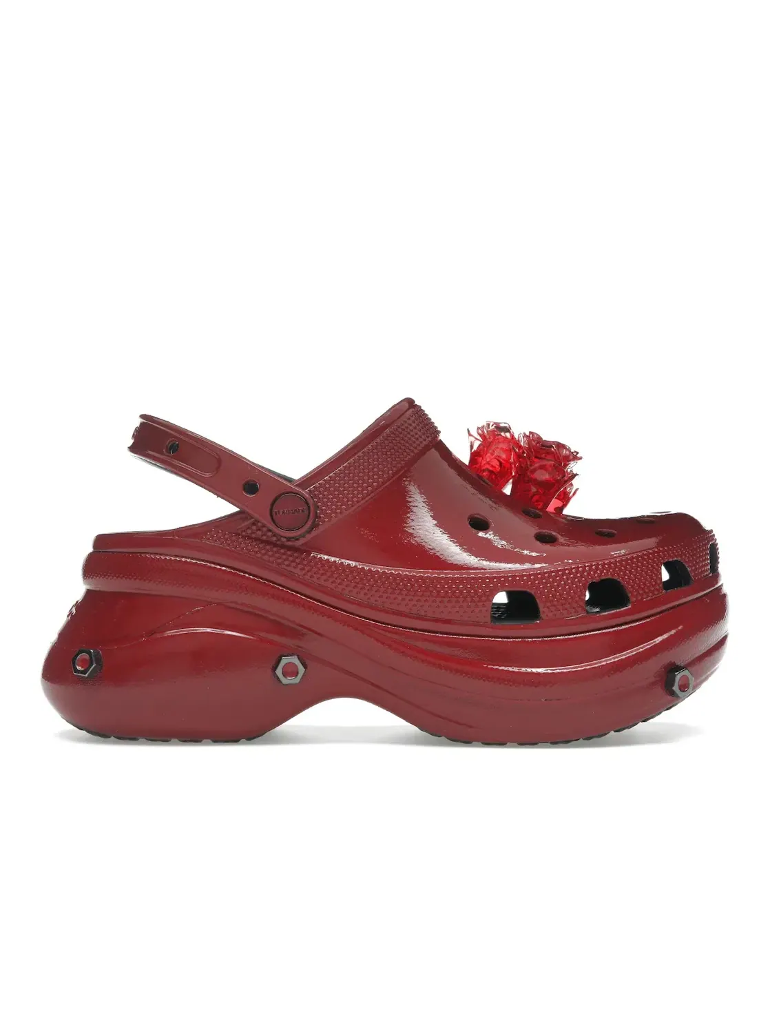 Женские сабо Classic Bae Clog Crocs — изображение 1 из 4, красный/черный